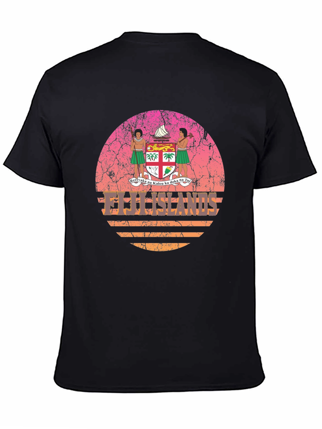 Fiji Islands Retro Graphic T-Shirt