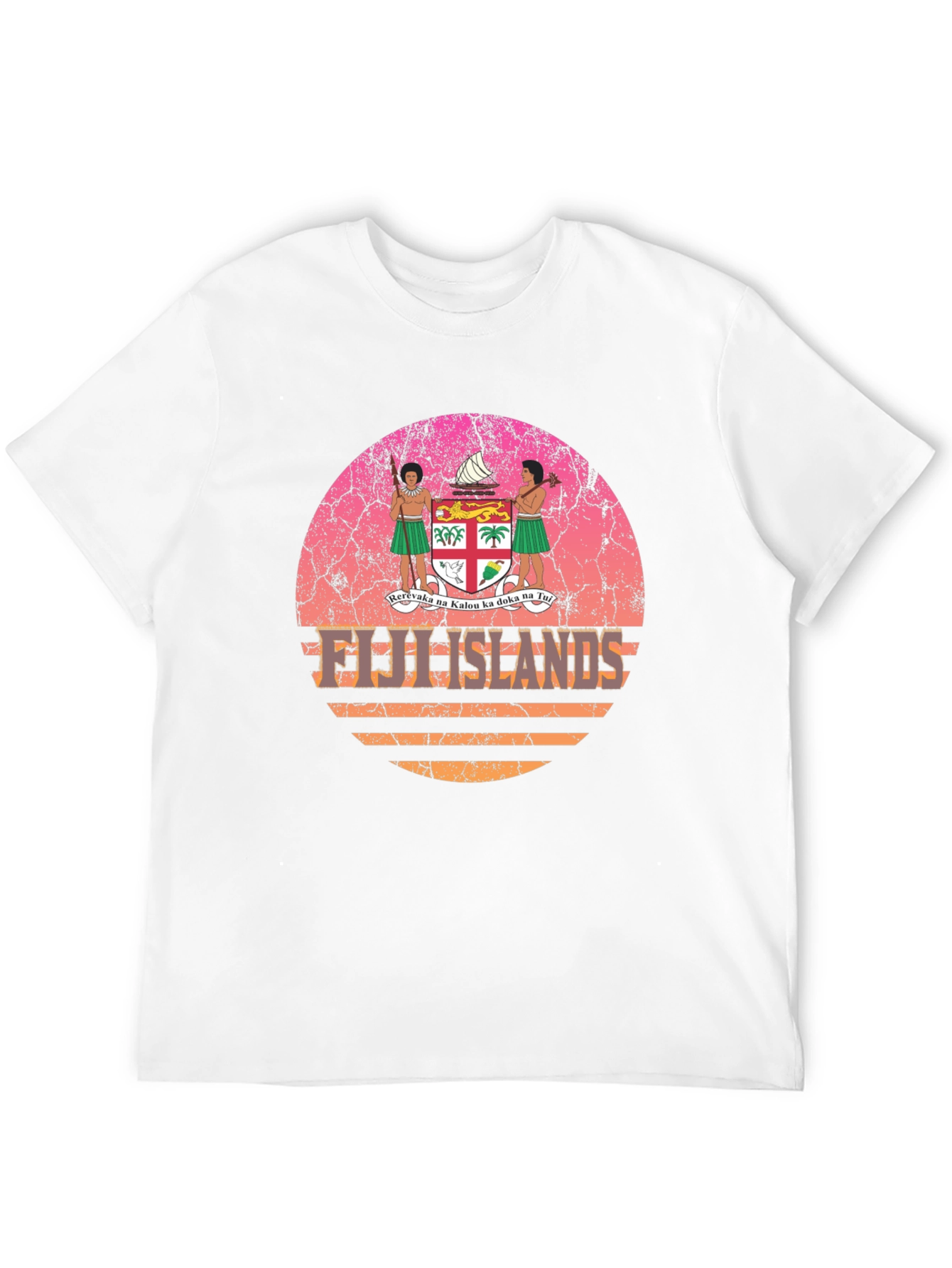 Fiji Islands Retro Graphic T-Shirt