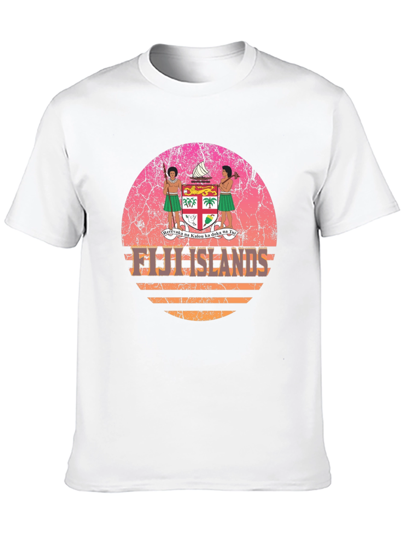 Fiji Islands Retro Graphic T-Shirt