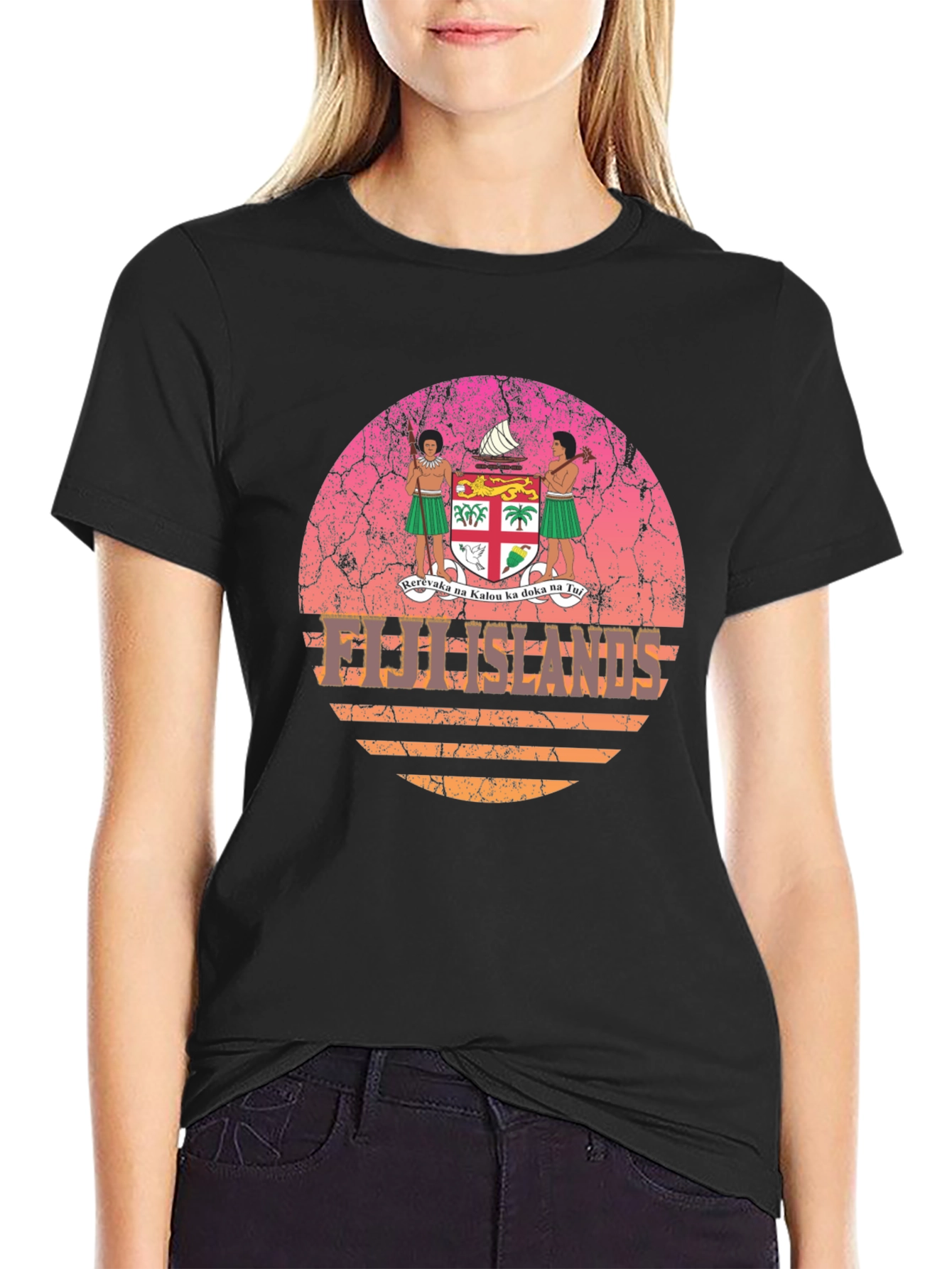 Fiji Islands Retro Graphic T-Shirt