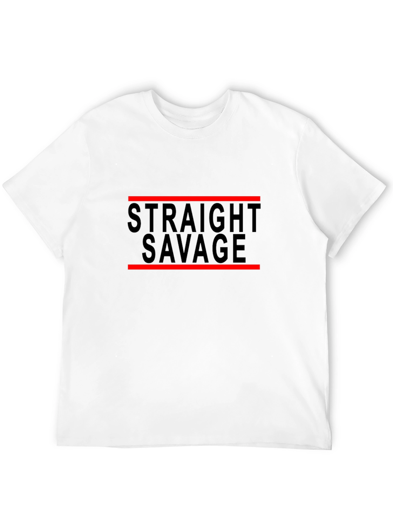 Straight Savage Graphic Print T-Shirt