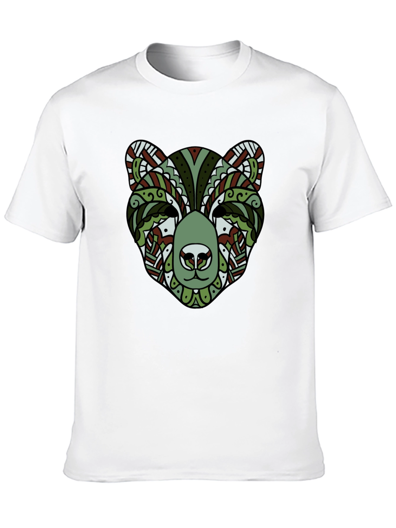 Stylish Bear Graphic Tee - Cool Animal Print Shirt