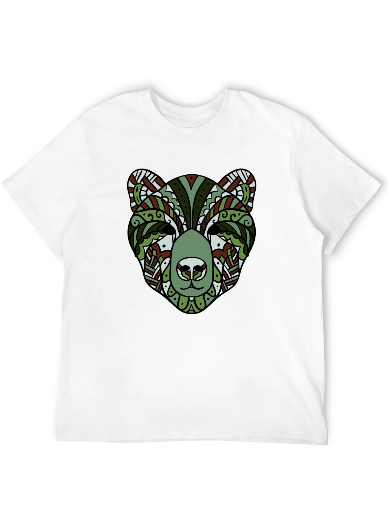 Stylish Bear Graphic Tee - Cool Animal Print Shirt