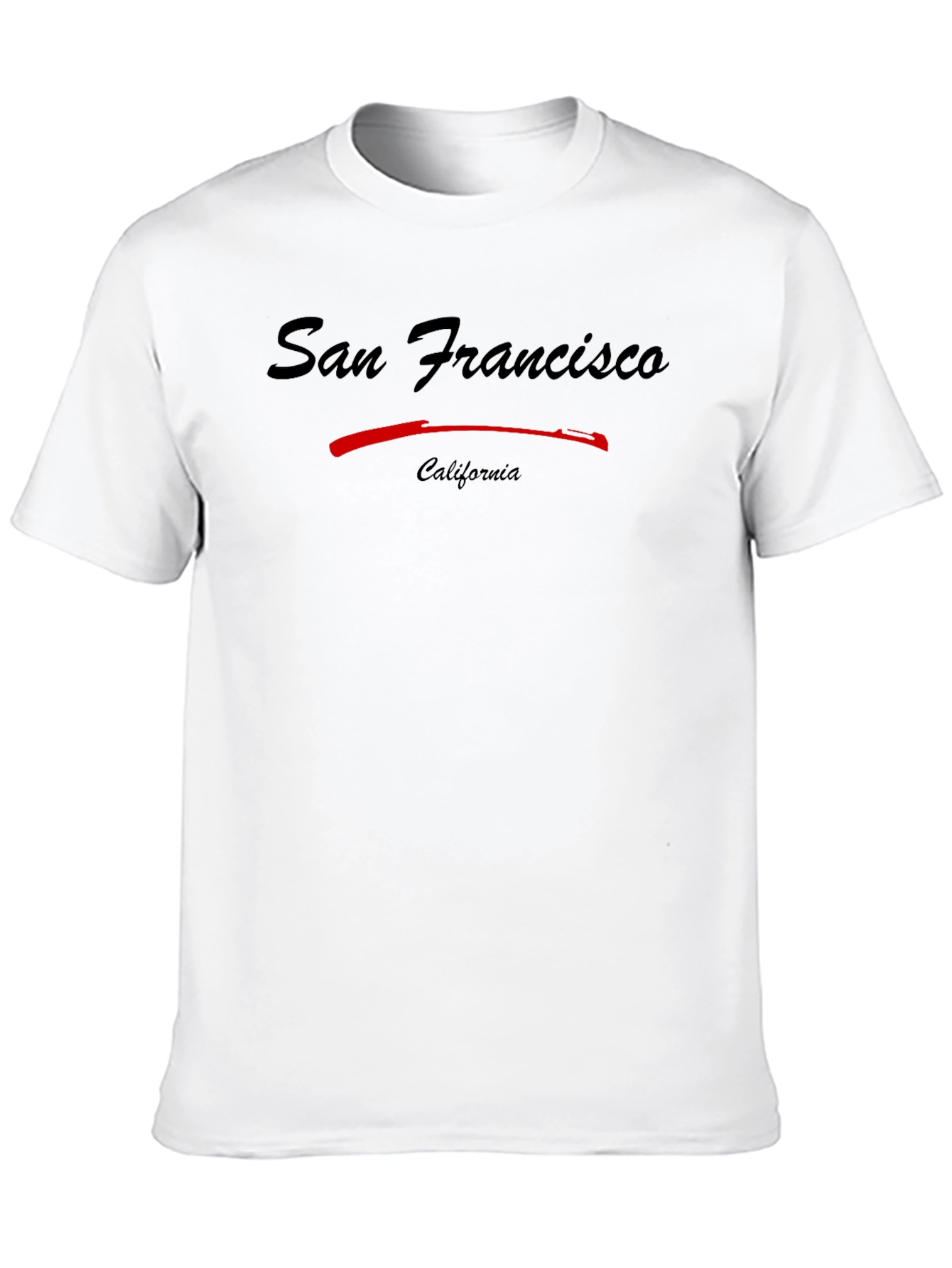 San Francisco California Graphic Print Black T-Shirt