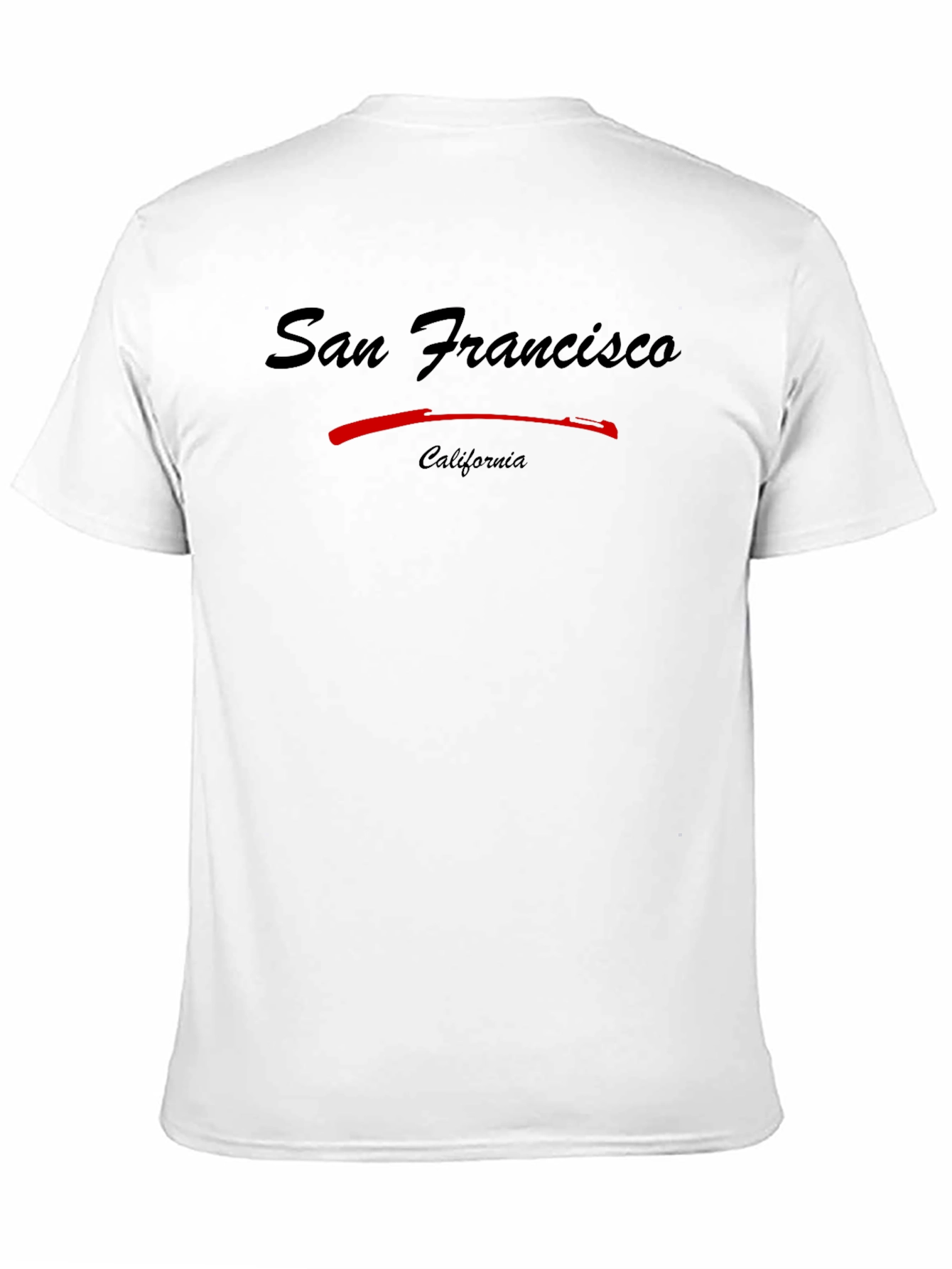 San Francisco California Graphic Print Black T-Shirt