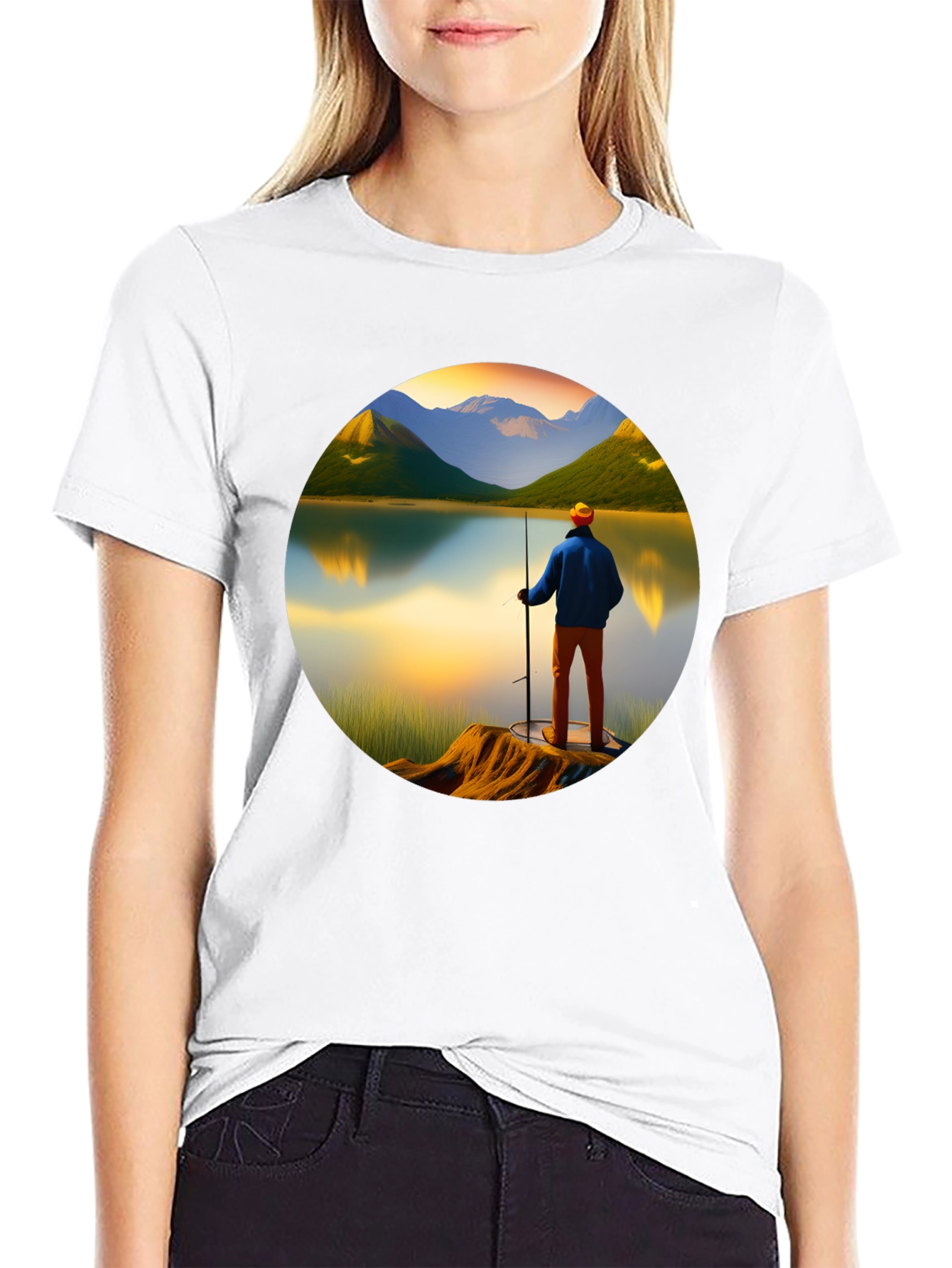 Scenic Fisherman Graphic Tee
