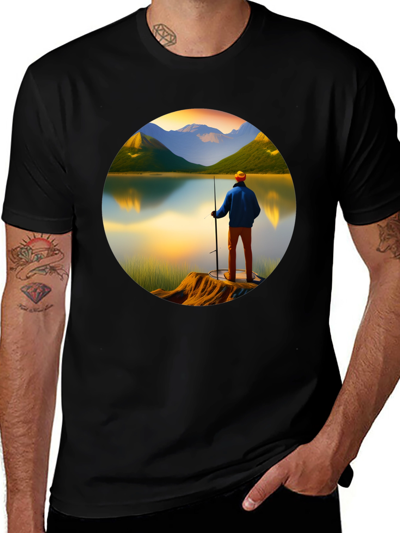 Scenic Fisherman Graphic Tee