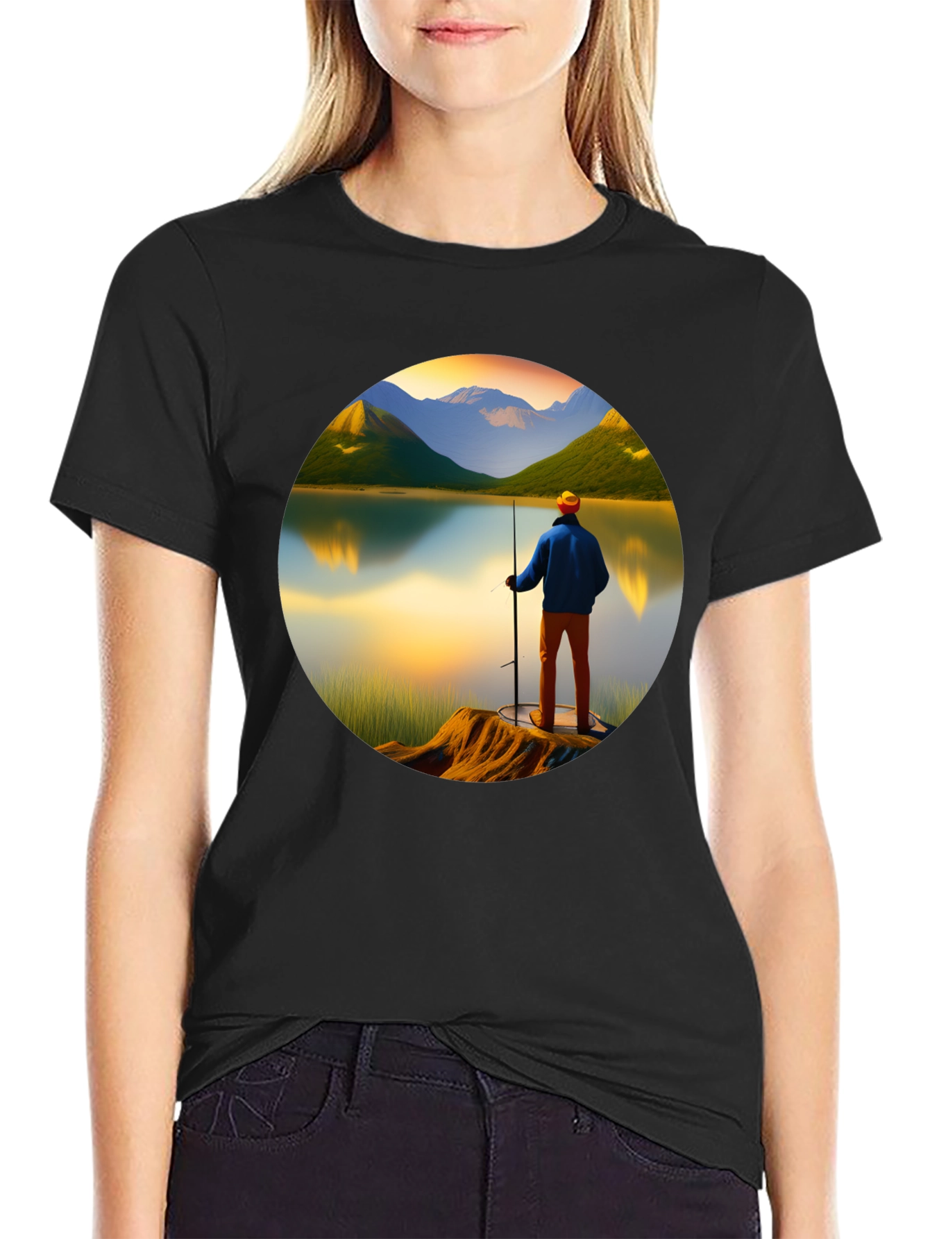 Scenic Fisherman Graphic Tee