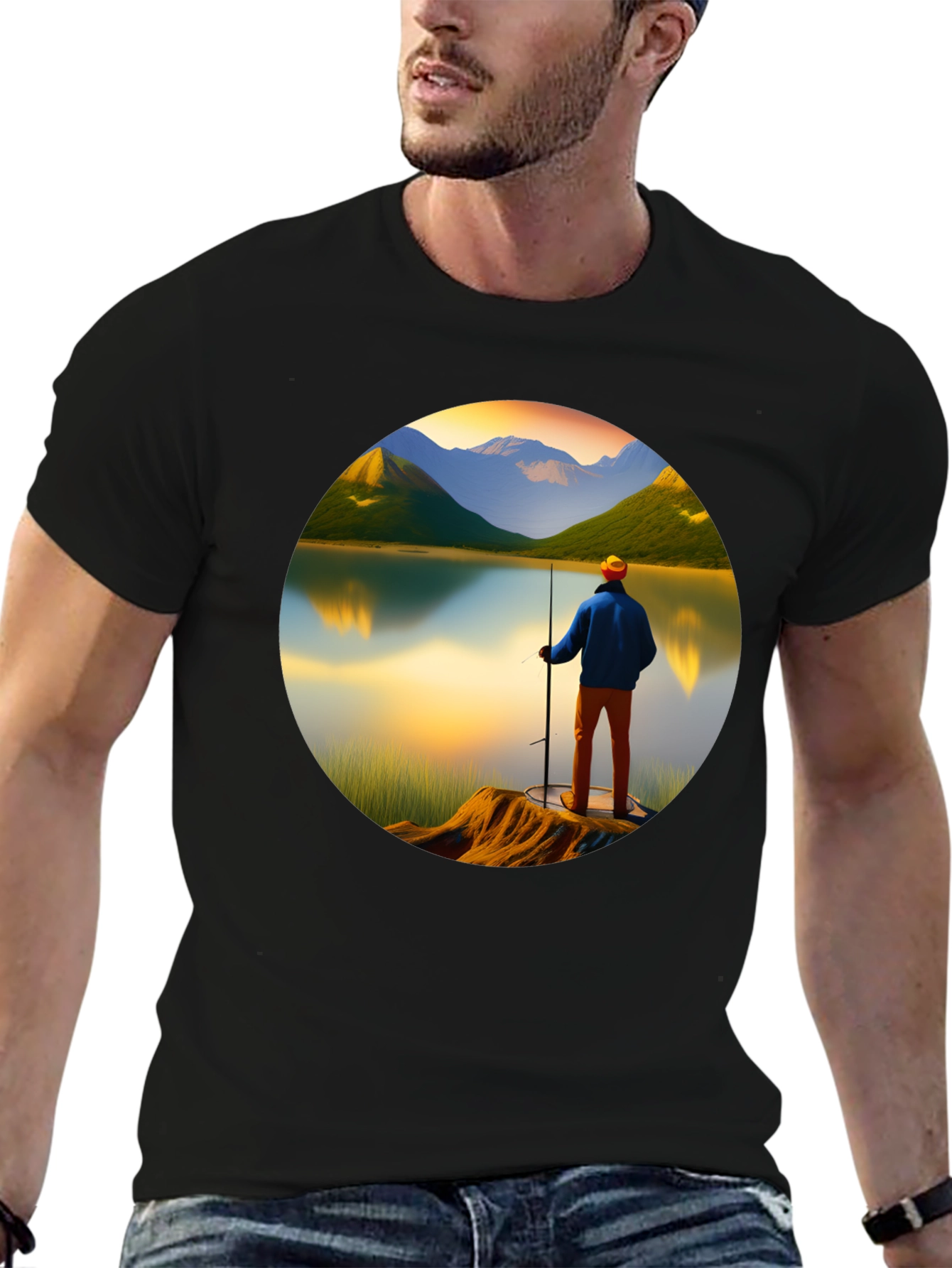Scenic Fisherman Graphic Tee