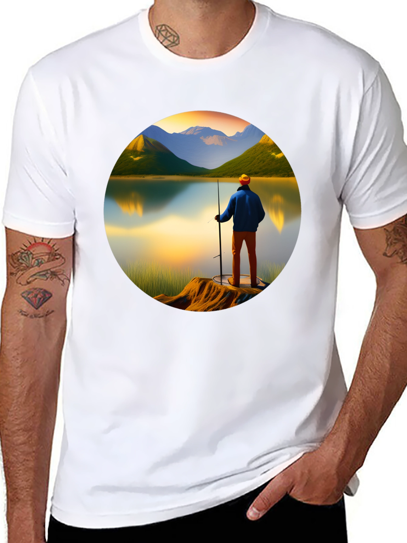 Scenic Fisherman Graphic Tee