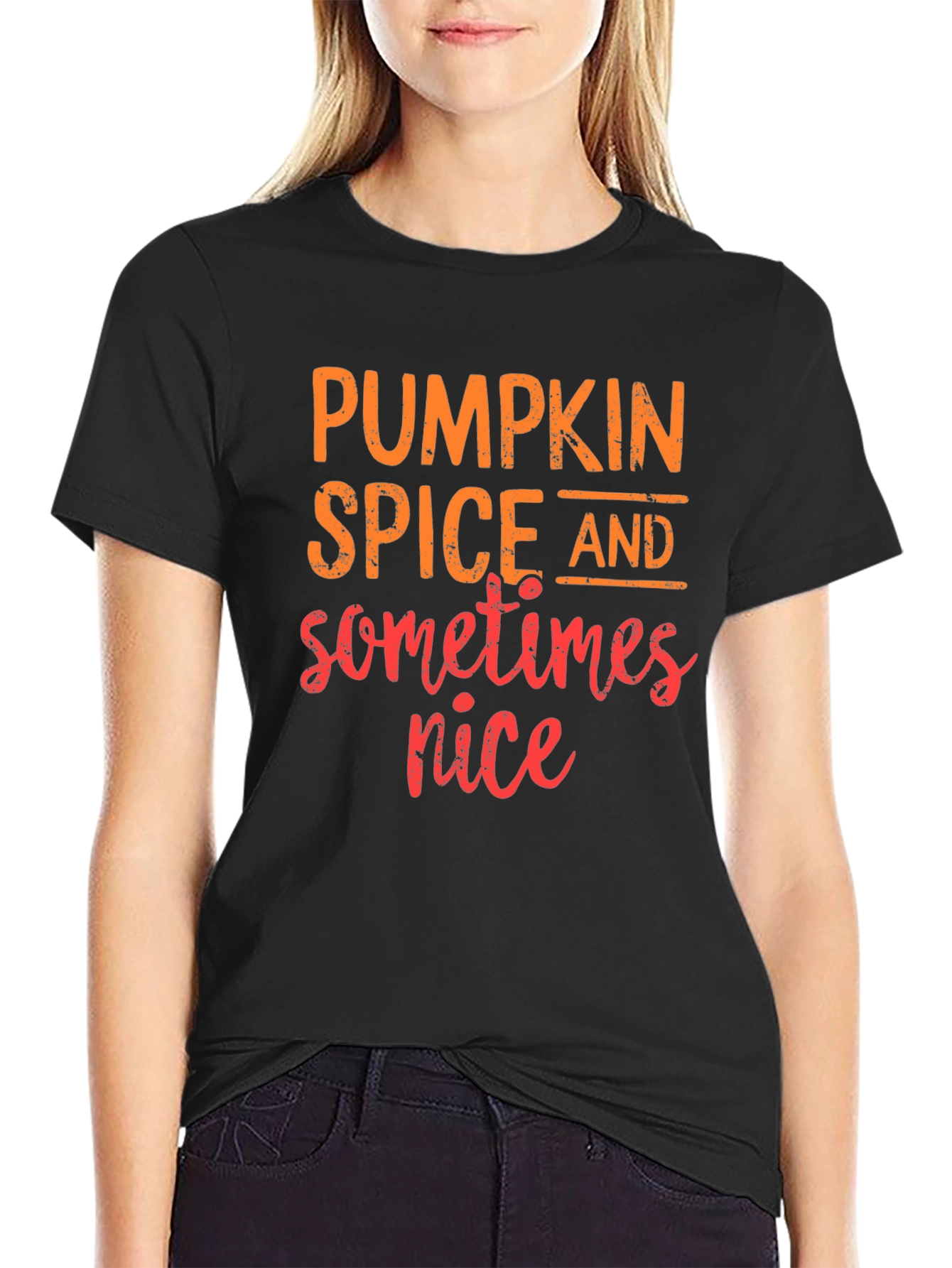 Pumpkin Spice & Sometimes Nice Graphic Tee