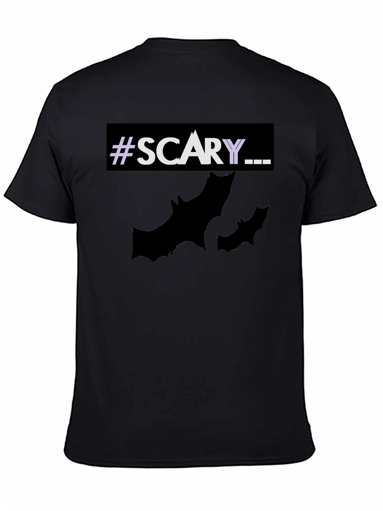 Scary Halloween T-Shirt with Bats