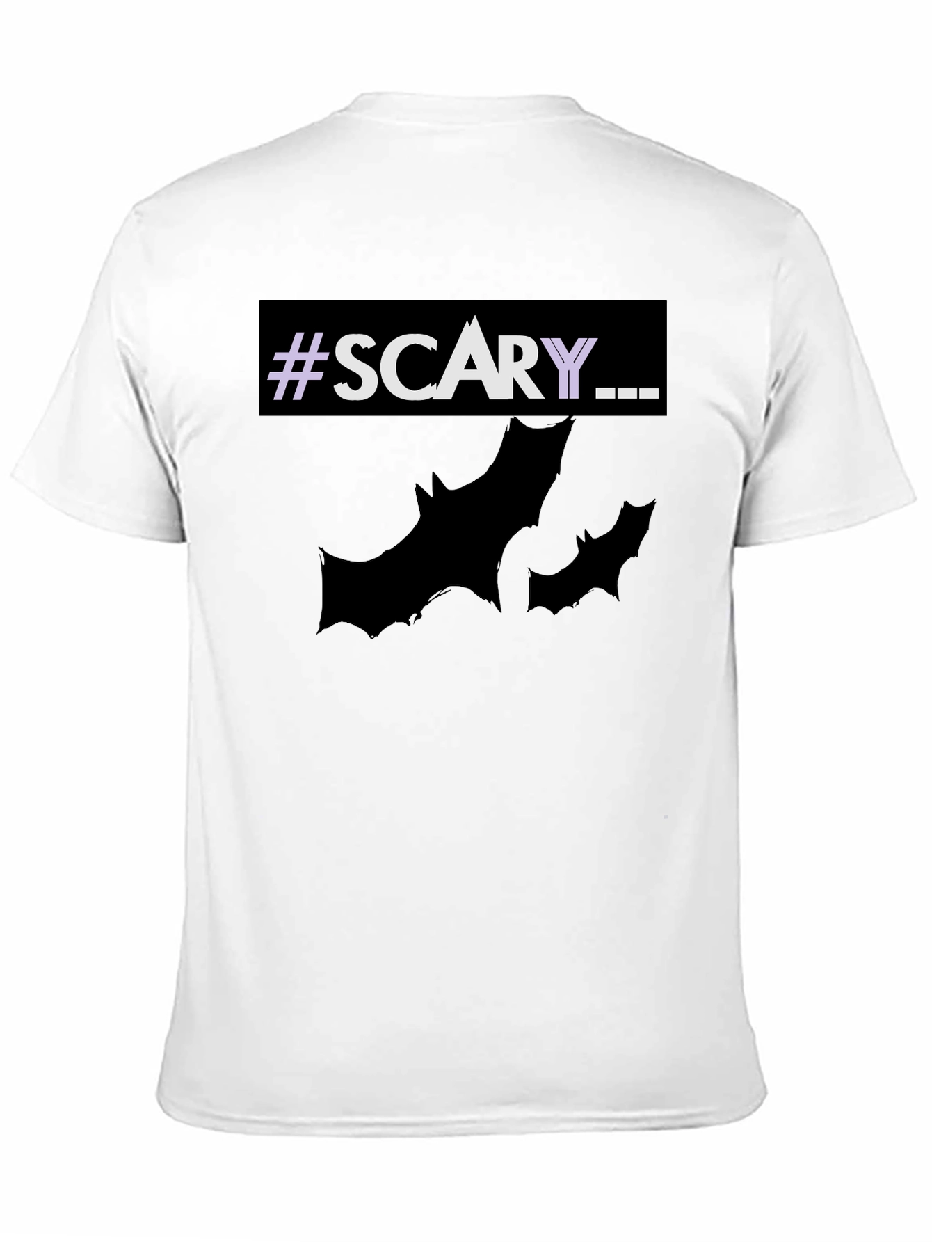 Scary Halloween T-Shirt with Bats