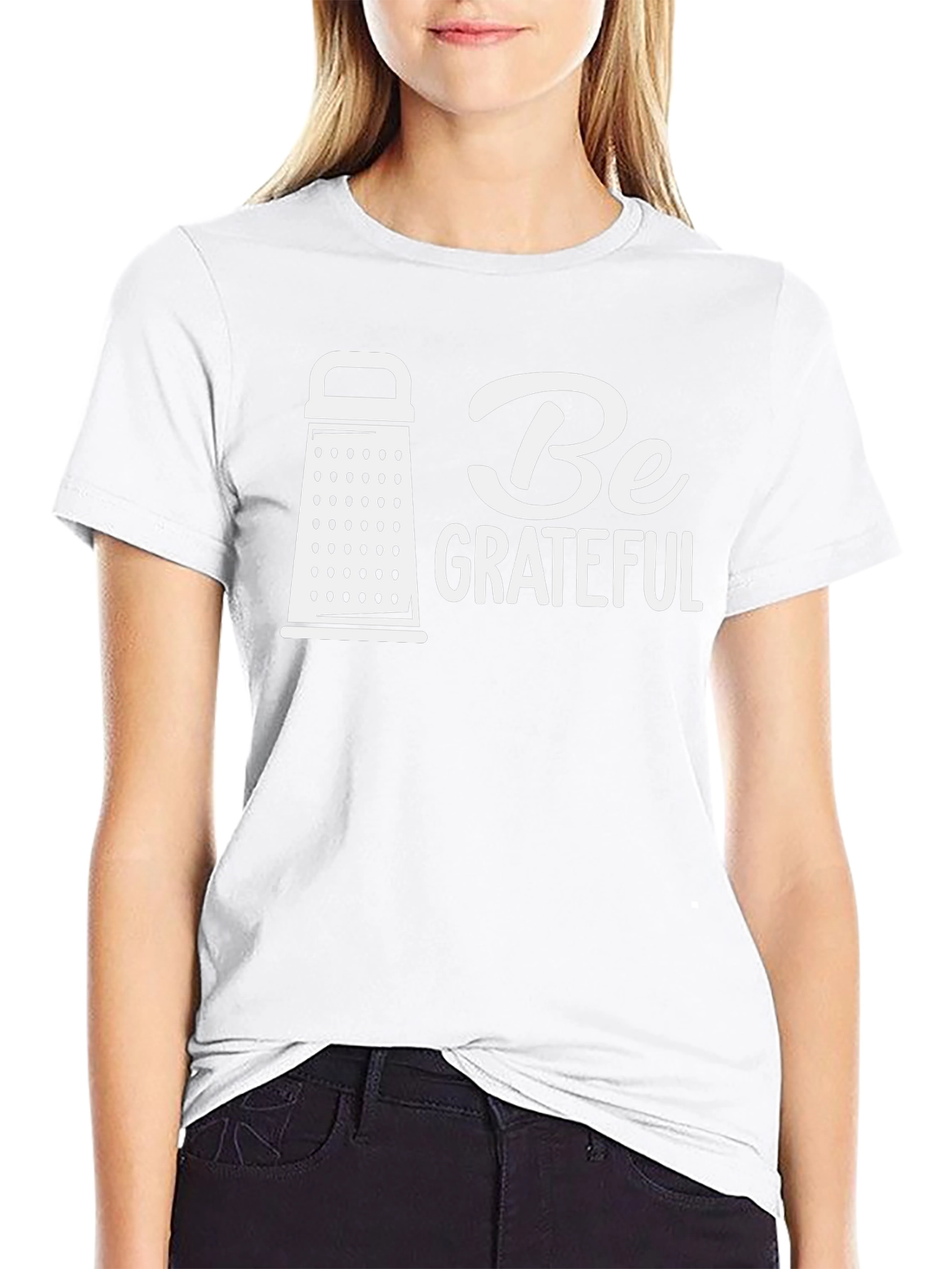Be Grateful Black Graphic Tee