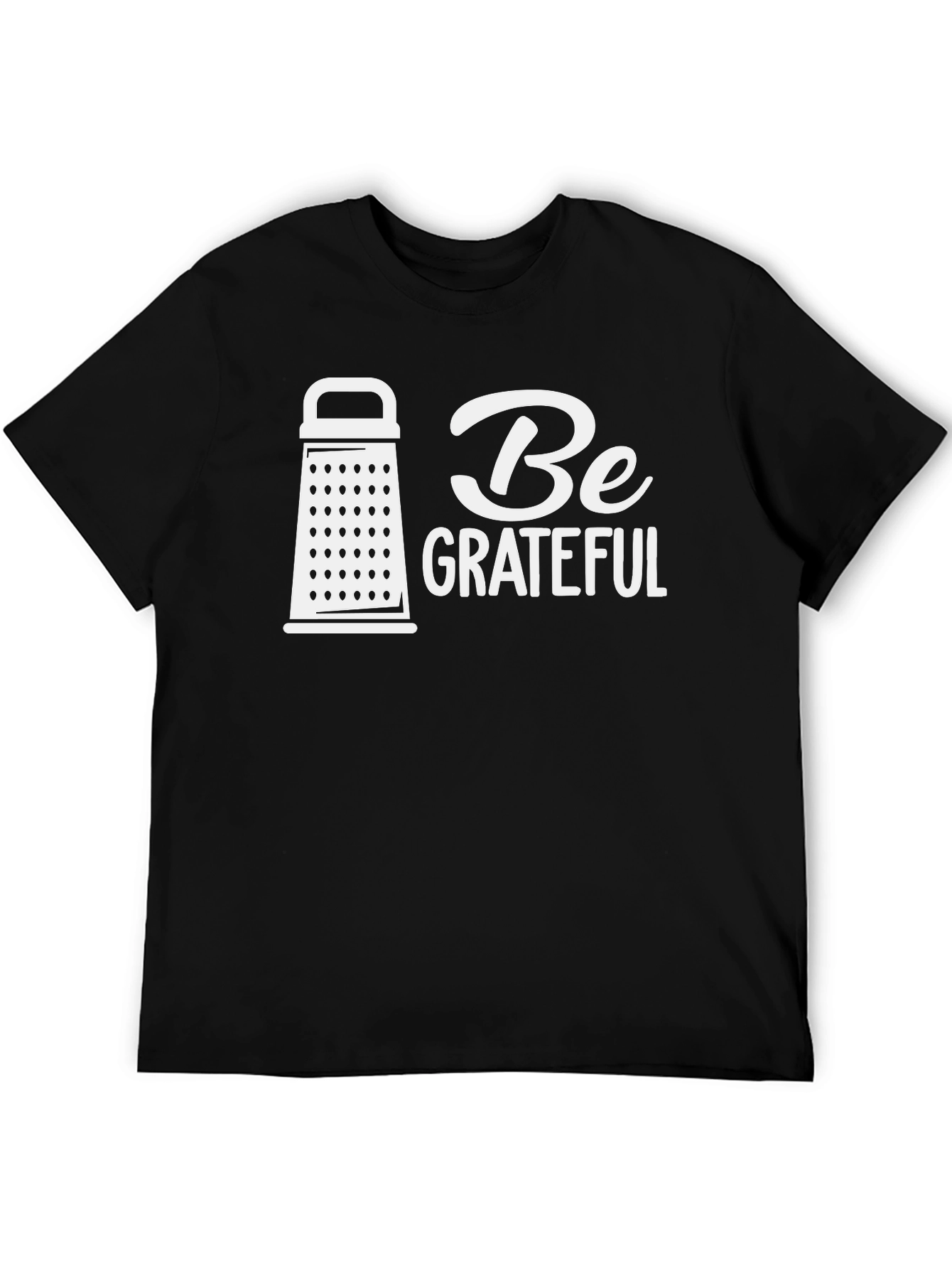 Be Grateful Black Graphic Tee