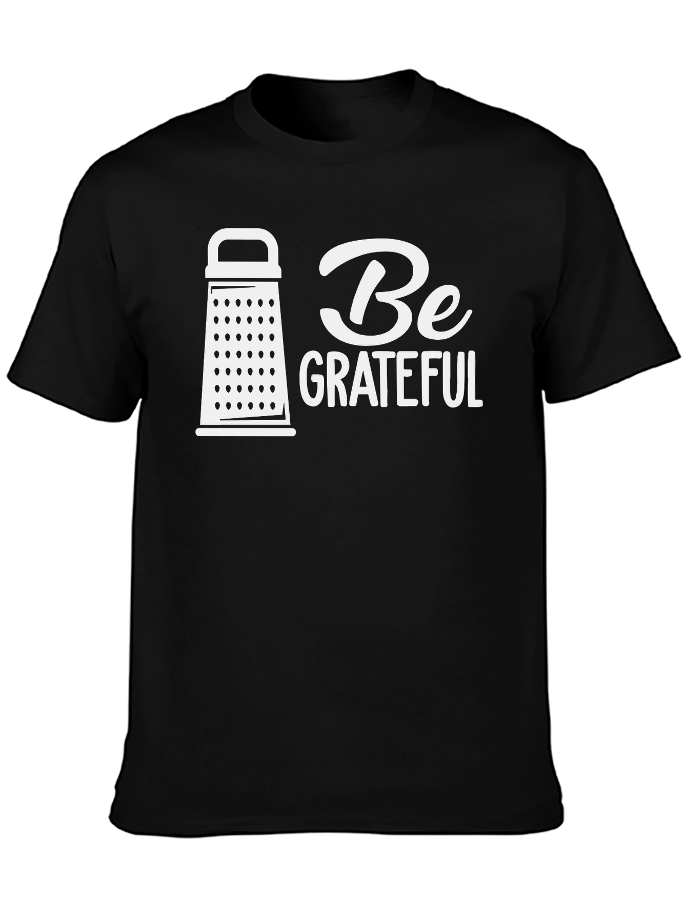Be Grateful Black Graphic Tee