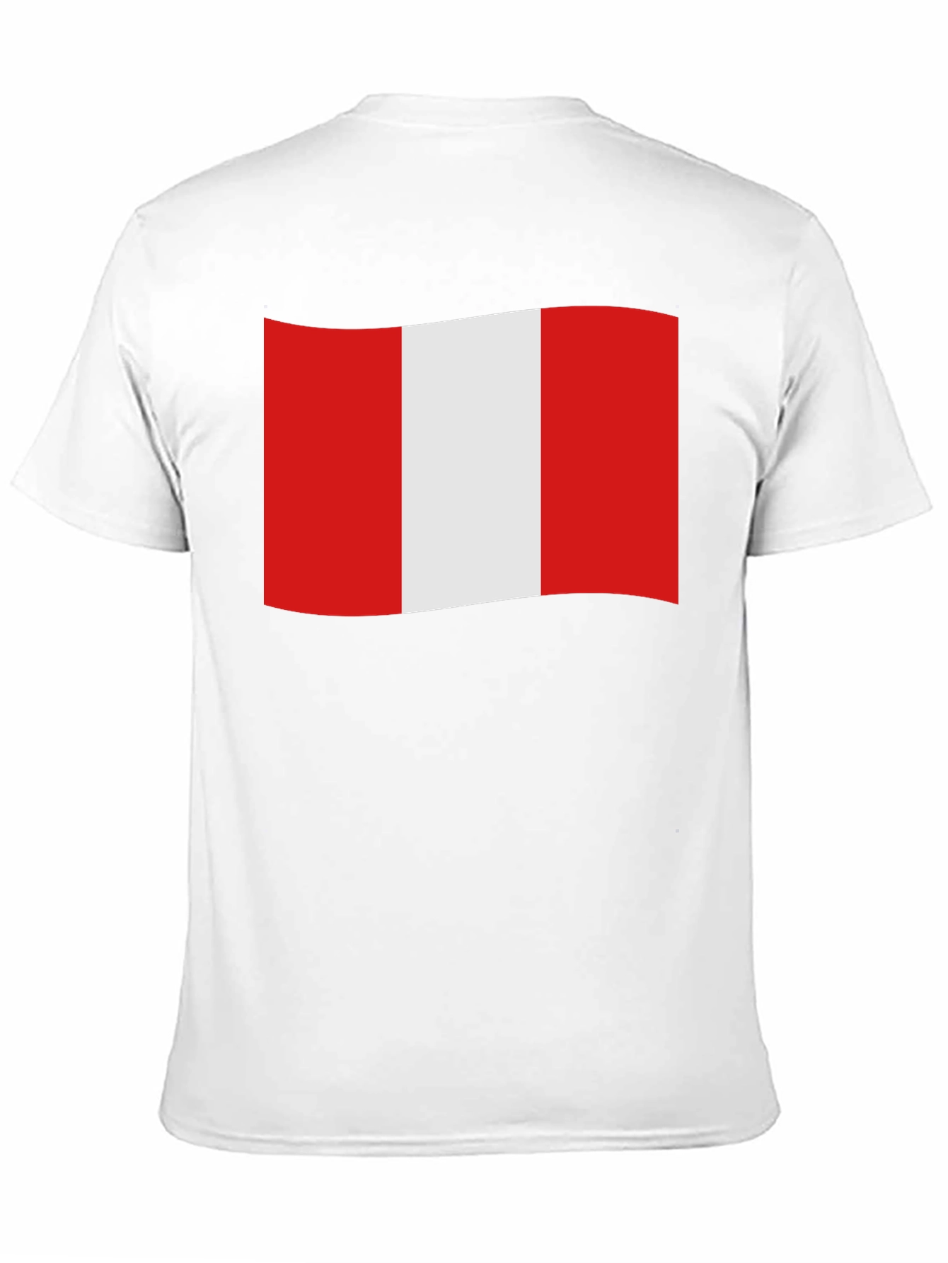 Peru Flag Graphic Black T-Shirt