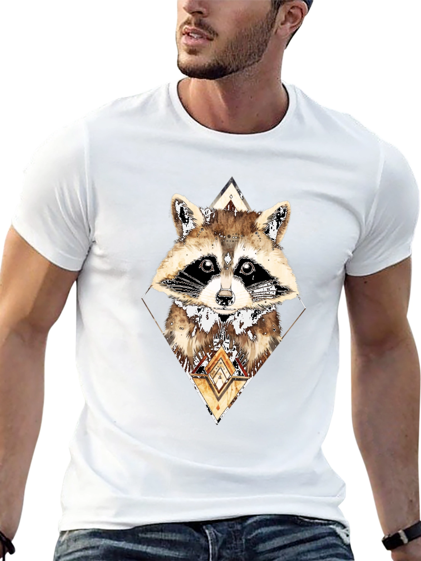 Raccoon Graphic Tee - Urban Style