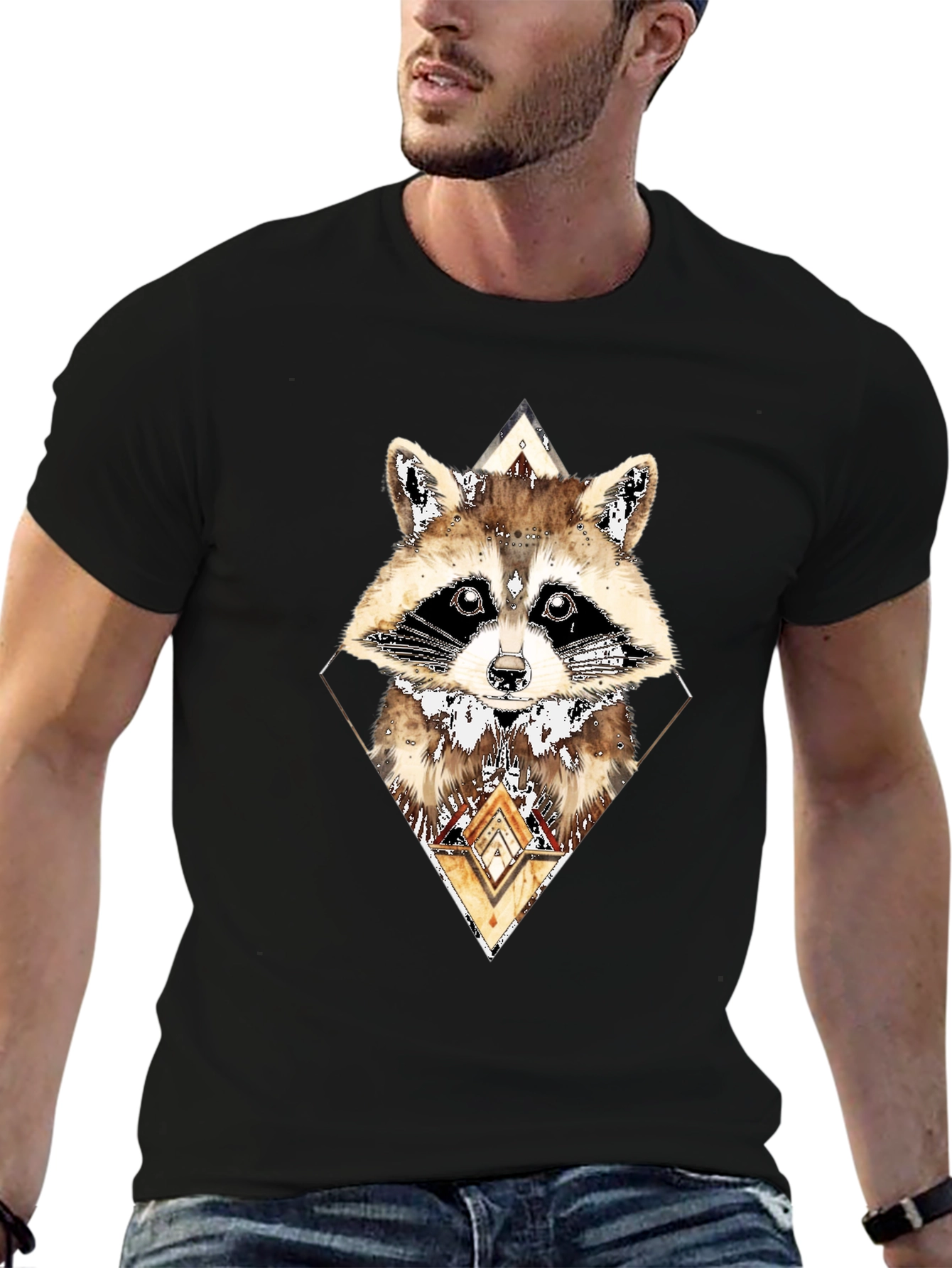 Raccoon Graphic Tee - Urban Style