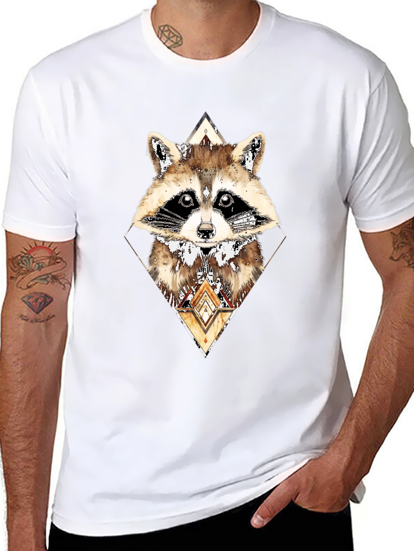 Raccoon Graphic Tee - Urban Style
