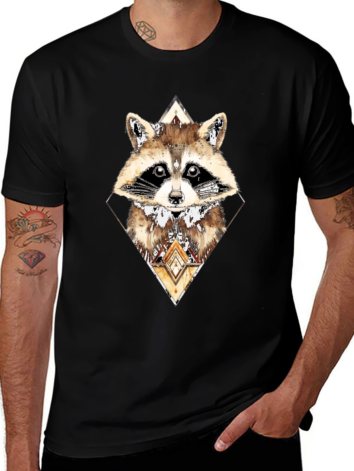 Raccoon Graphic Tee - Urban Style
