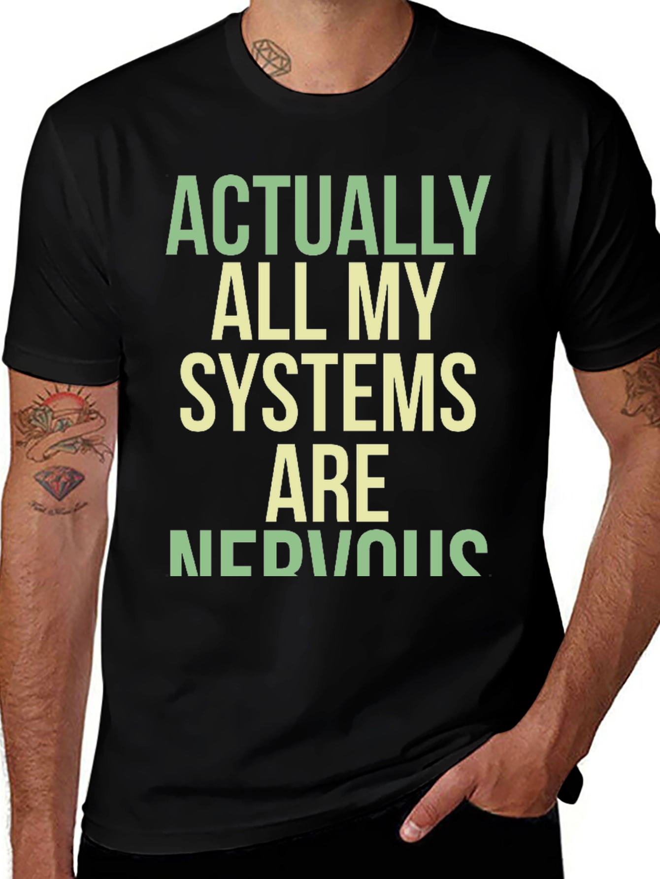 Nervous Systems Graphic Tee - Funny Sarcastic T-Shirt