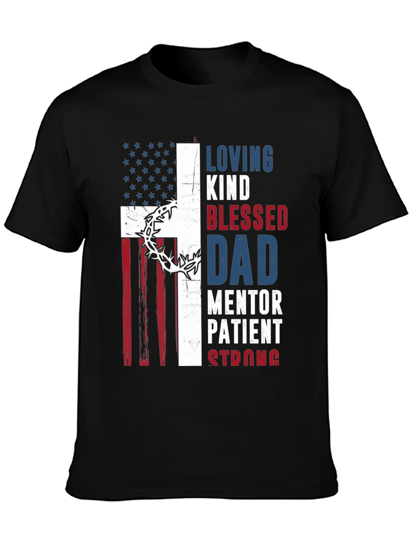 Patriotic Christian Dad Graphic T-Shirt