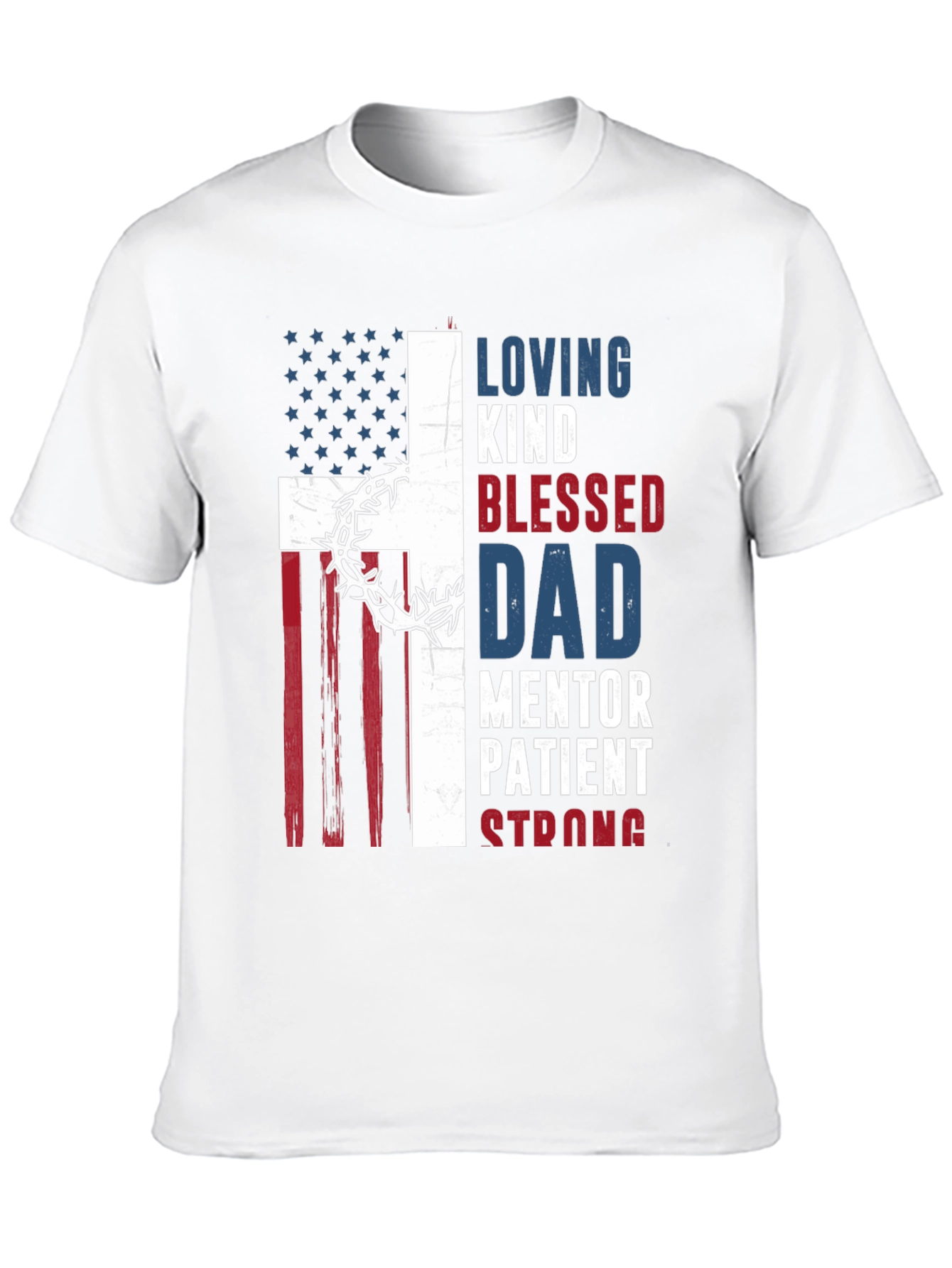Patriotic Christian Dad Graphic T-Shirt
