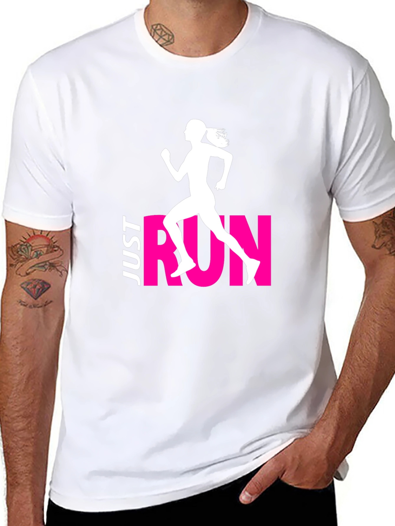 Just Run Graphic Tee - Athlete Style
