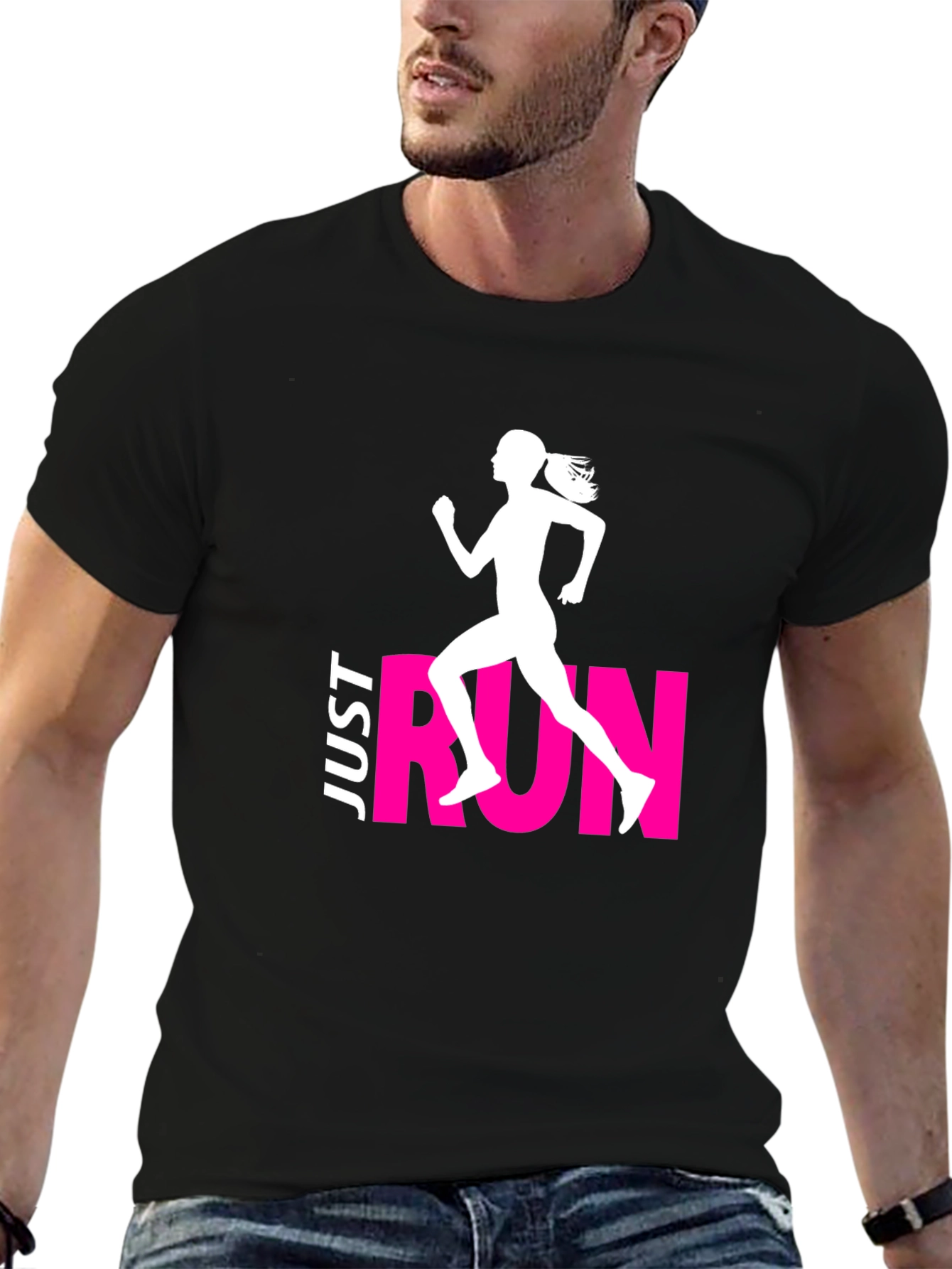 Just Run Graphic Tee - Athlete Style