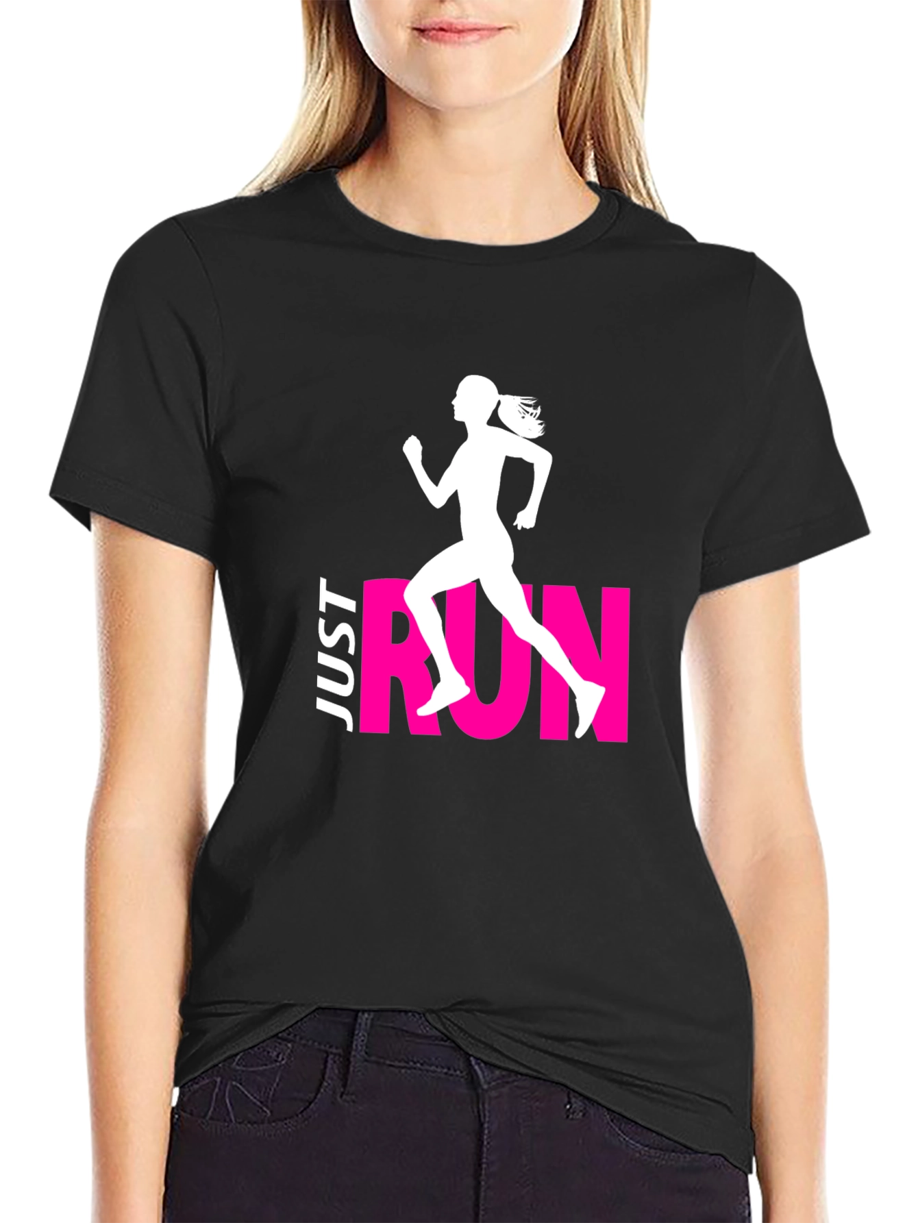 Just Run Graphic Tee - Athlete Style