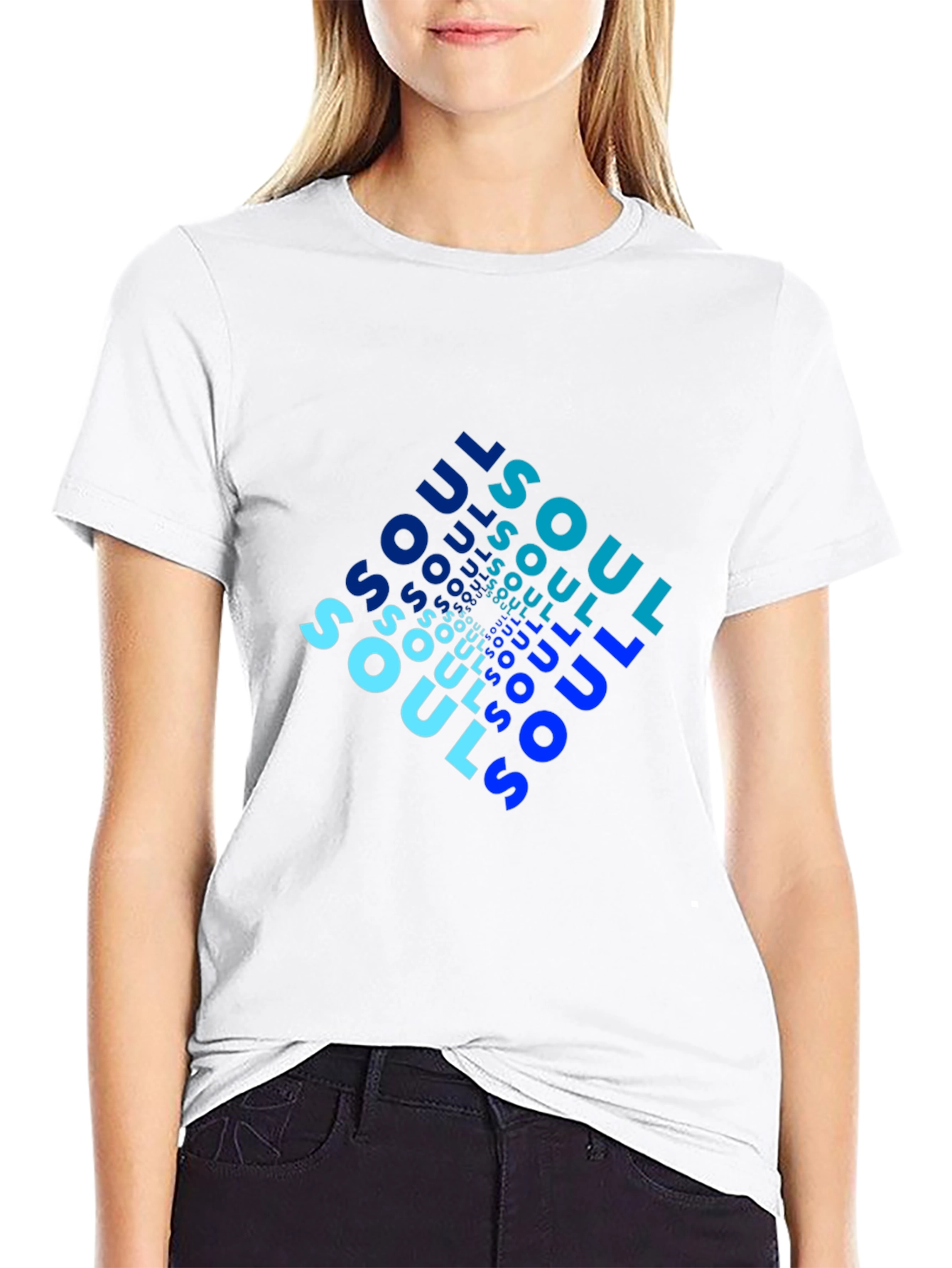 Cool Soul Graphic Tee - Black Cotton Casual Shirt