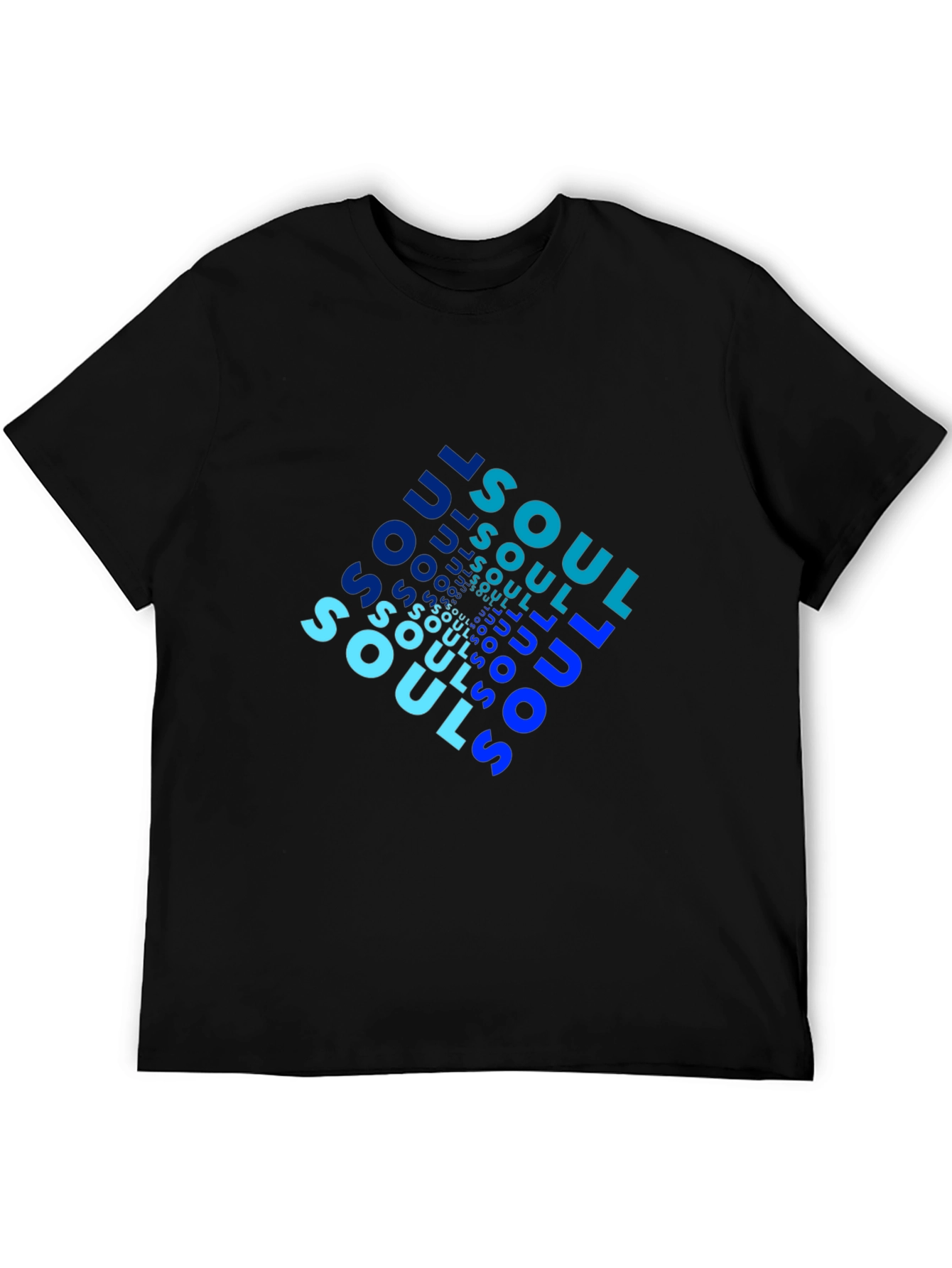 Cool Soul Graphic Tee - Black Cotton Casual Shirt