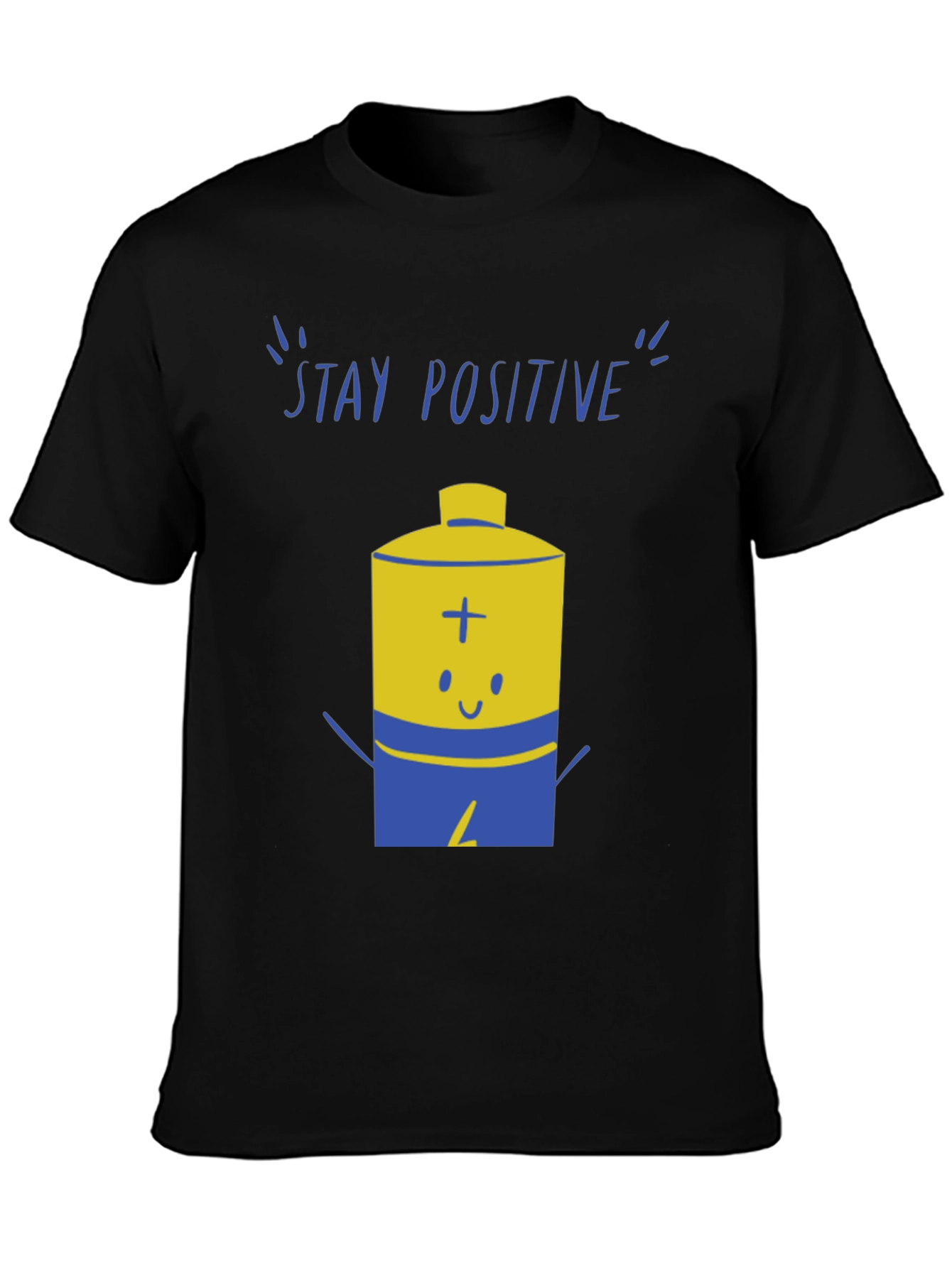 Stay Positive Graphic Tee - Black