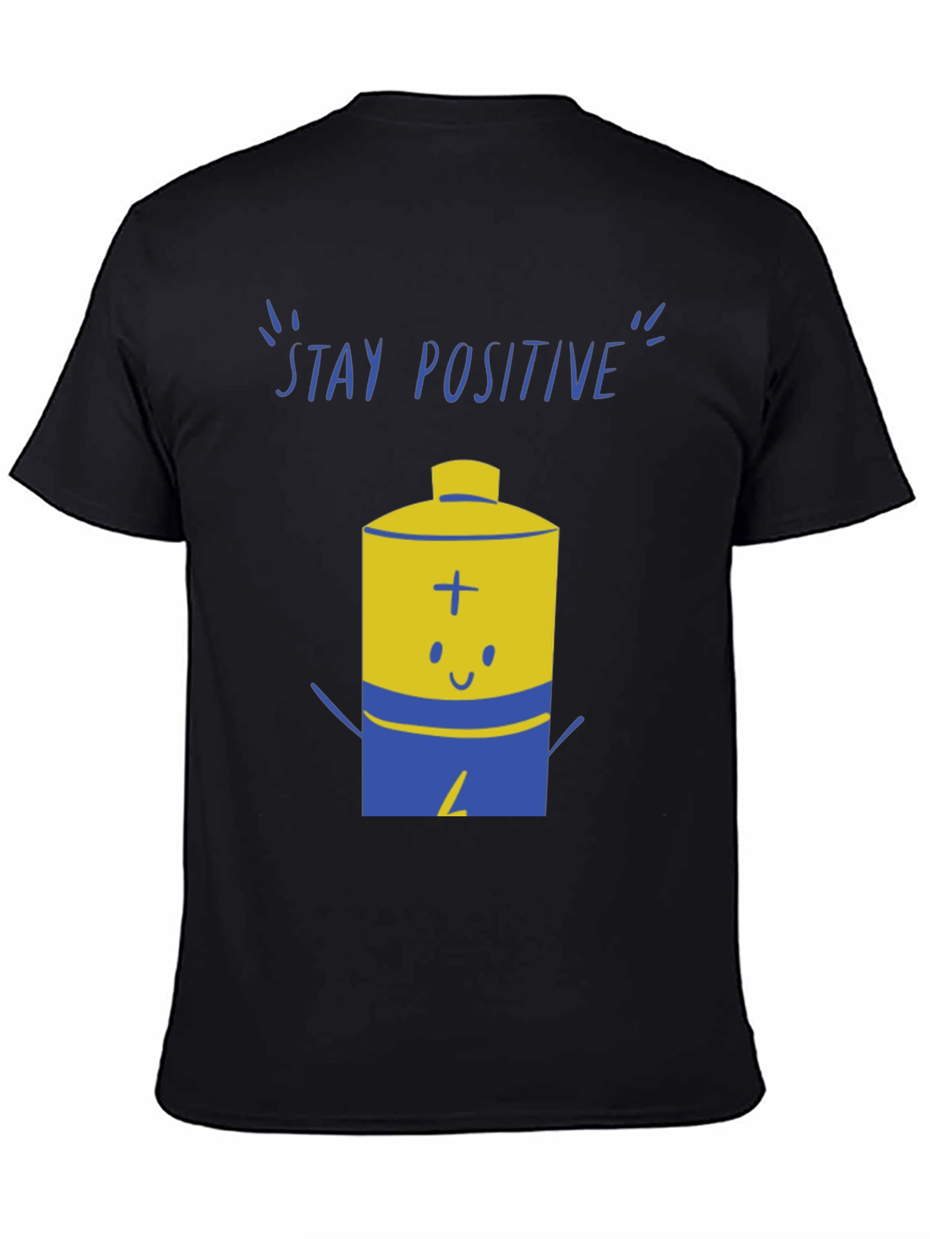 Stay Positive Graphic Tee - Black