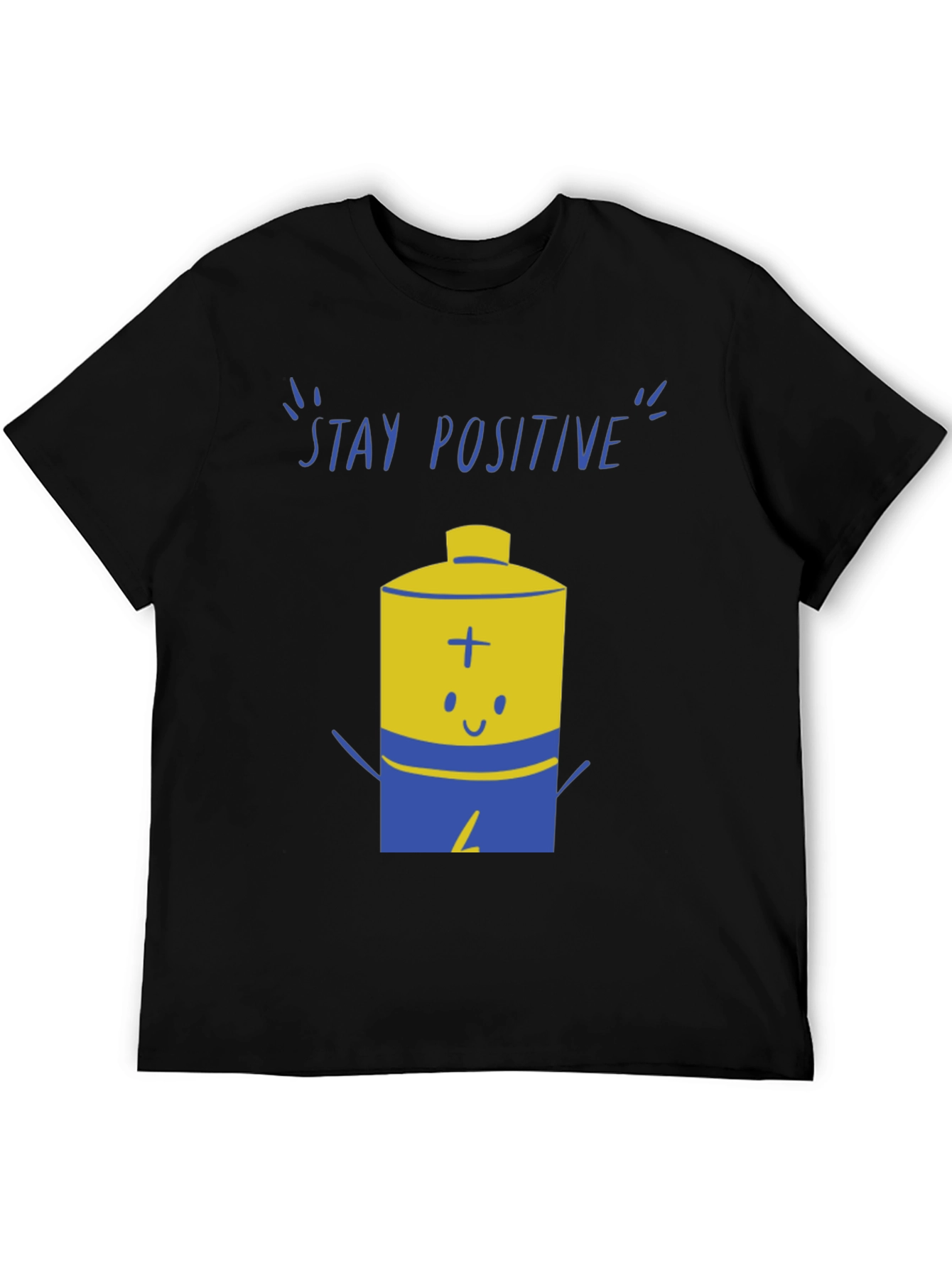 Stay Positive Graphic Tee - Black