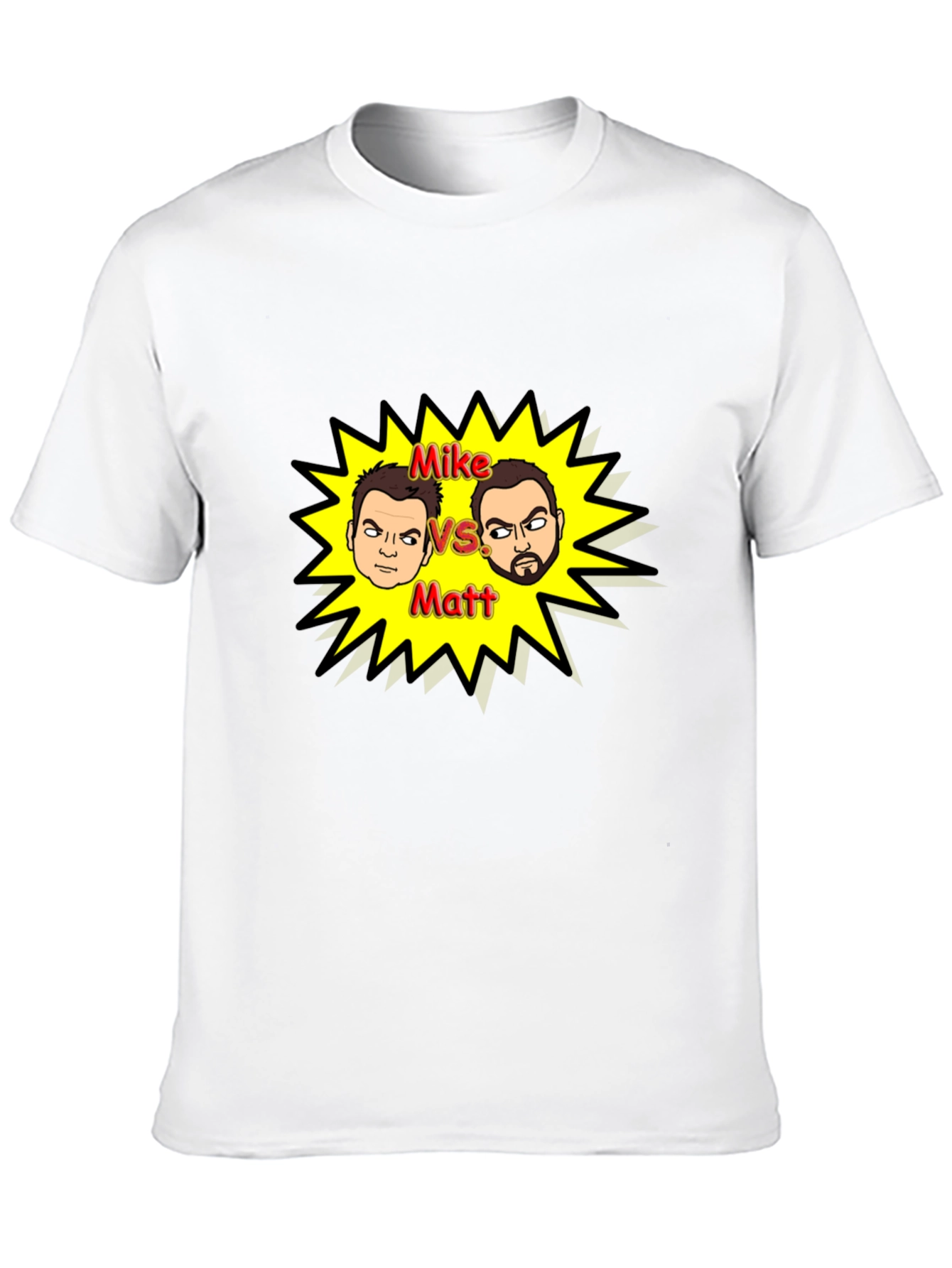 Mike vs Matt Black Graphic Tee