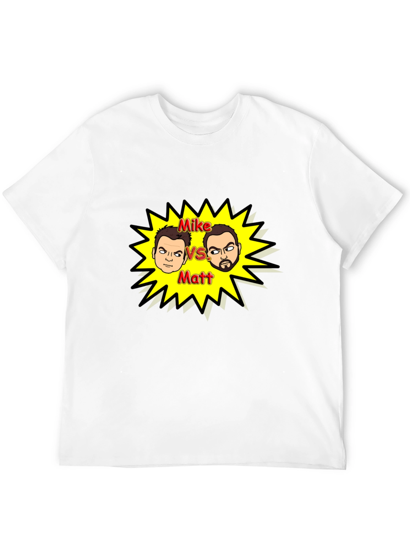 Mike vs Matt Black Graphic Tee