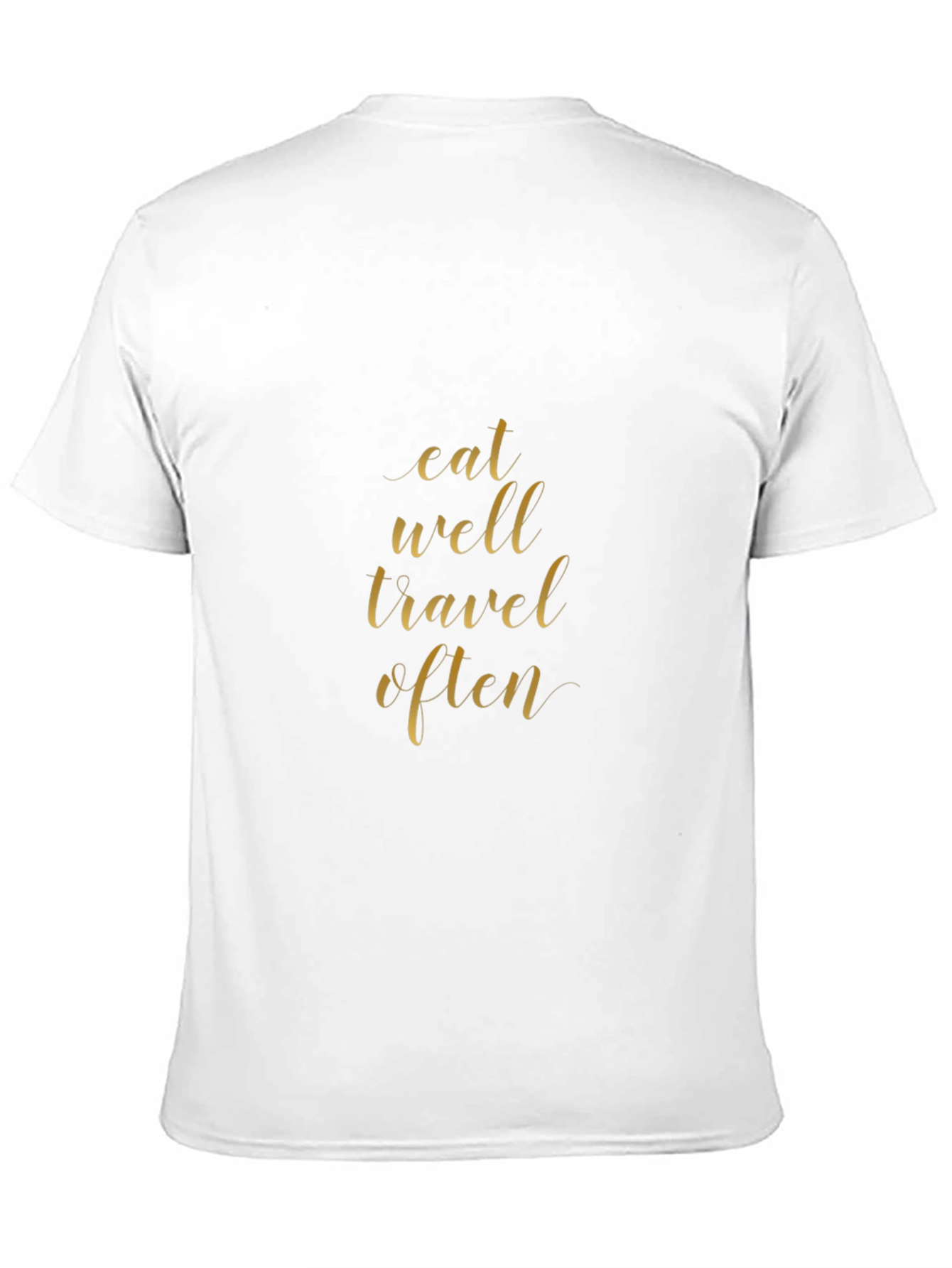 Eat Well Travel Often Black Graphic Tee