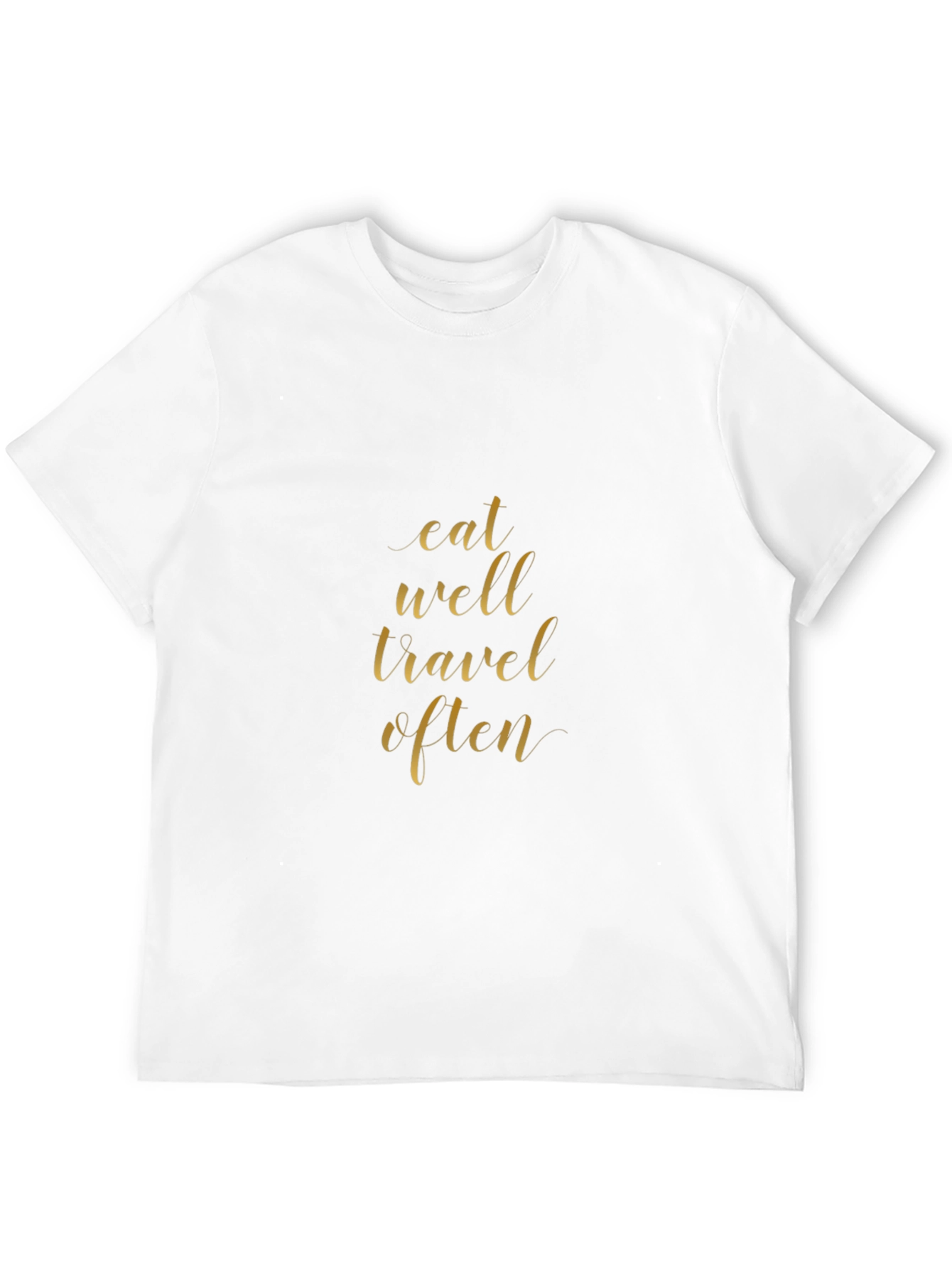 Eat Well Travel Often Black Graphic Tee