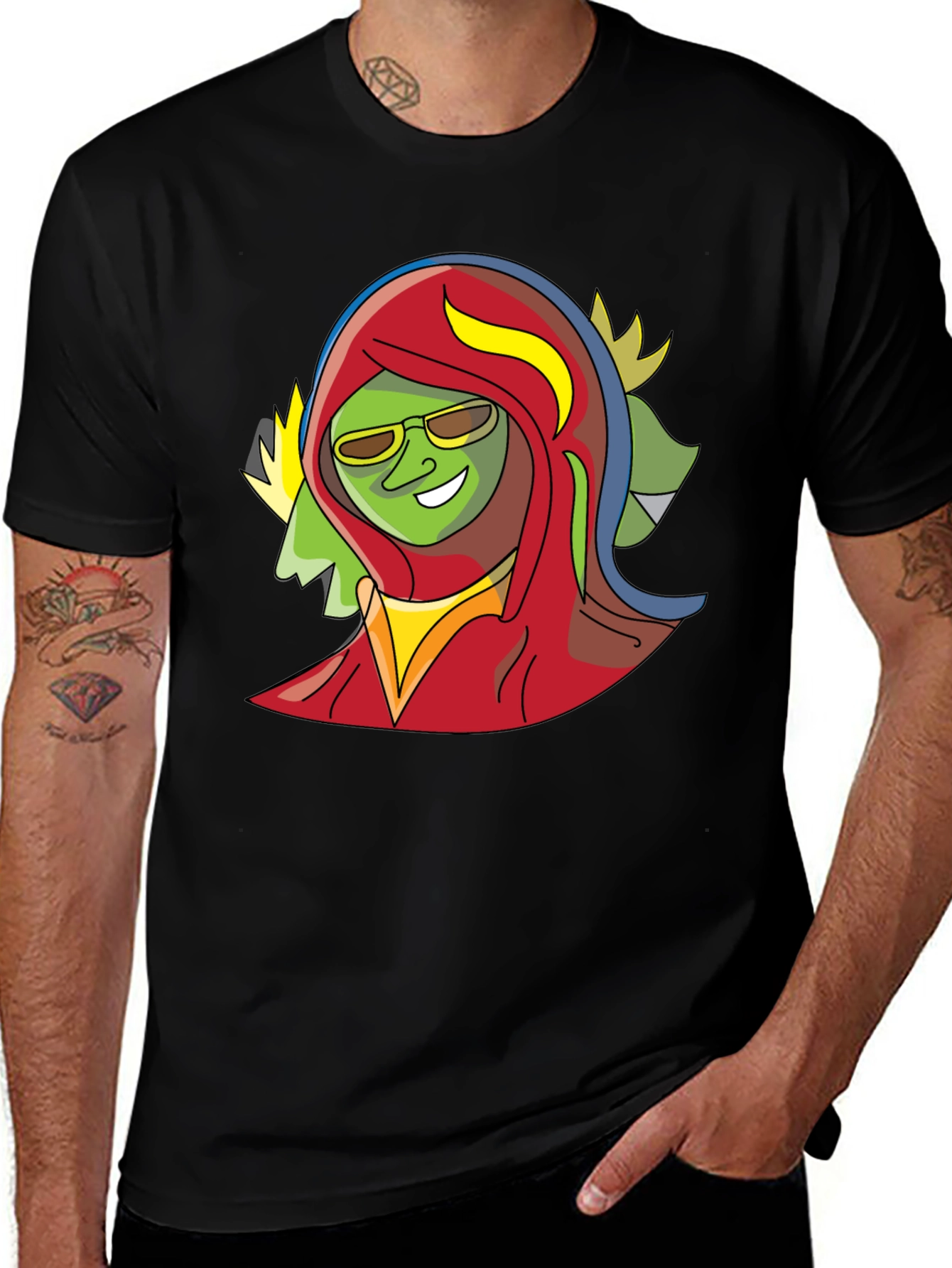 Cool Cartoon Character Graphic Tee