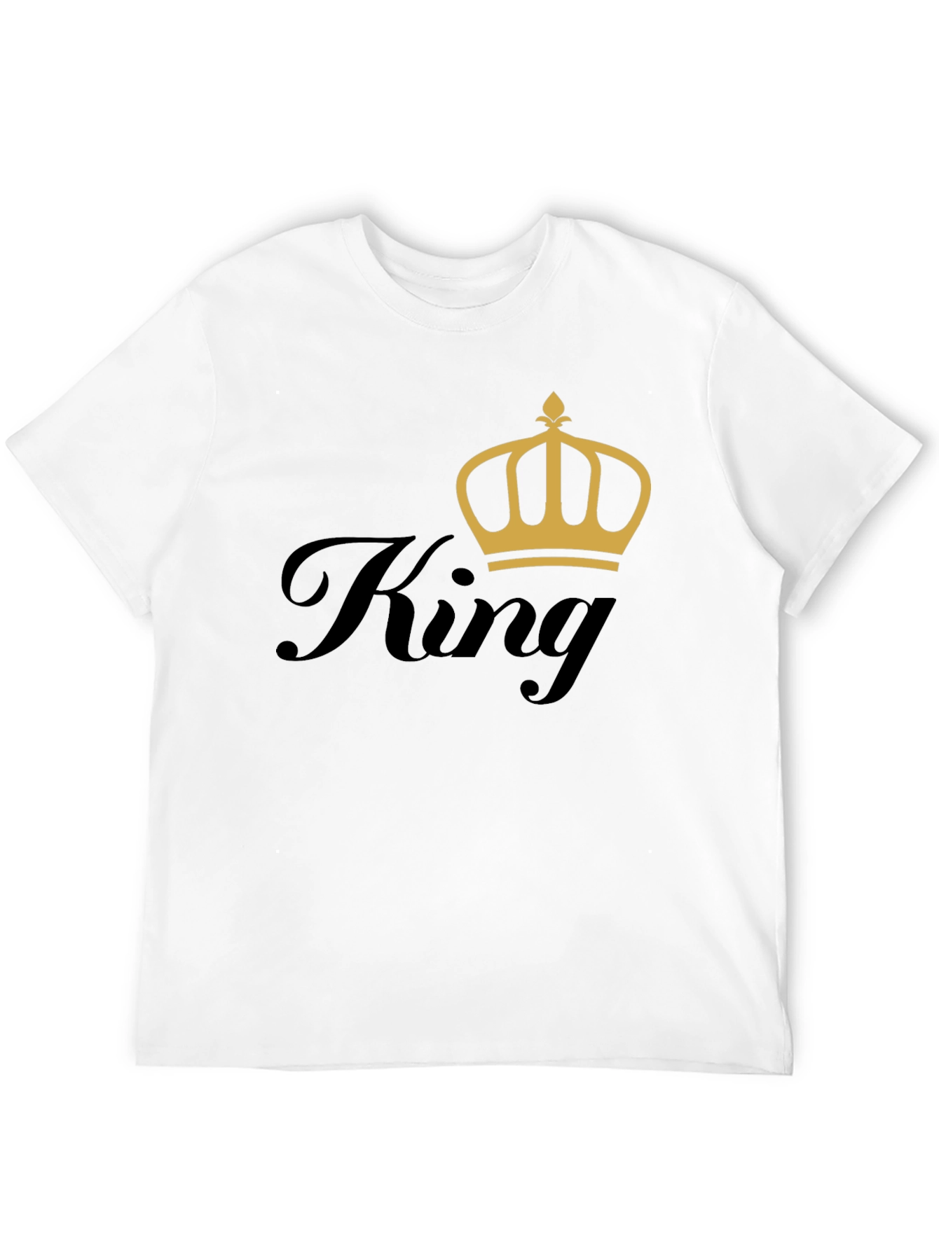 King Crown Graphic Tee - Trendy Mens Black T-Shirt