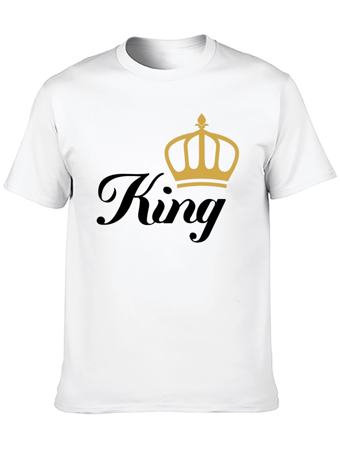 King Crown Graphic Tee - Trendy Mens Black T-Shirt