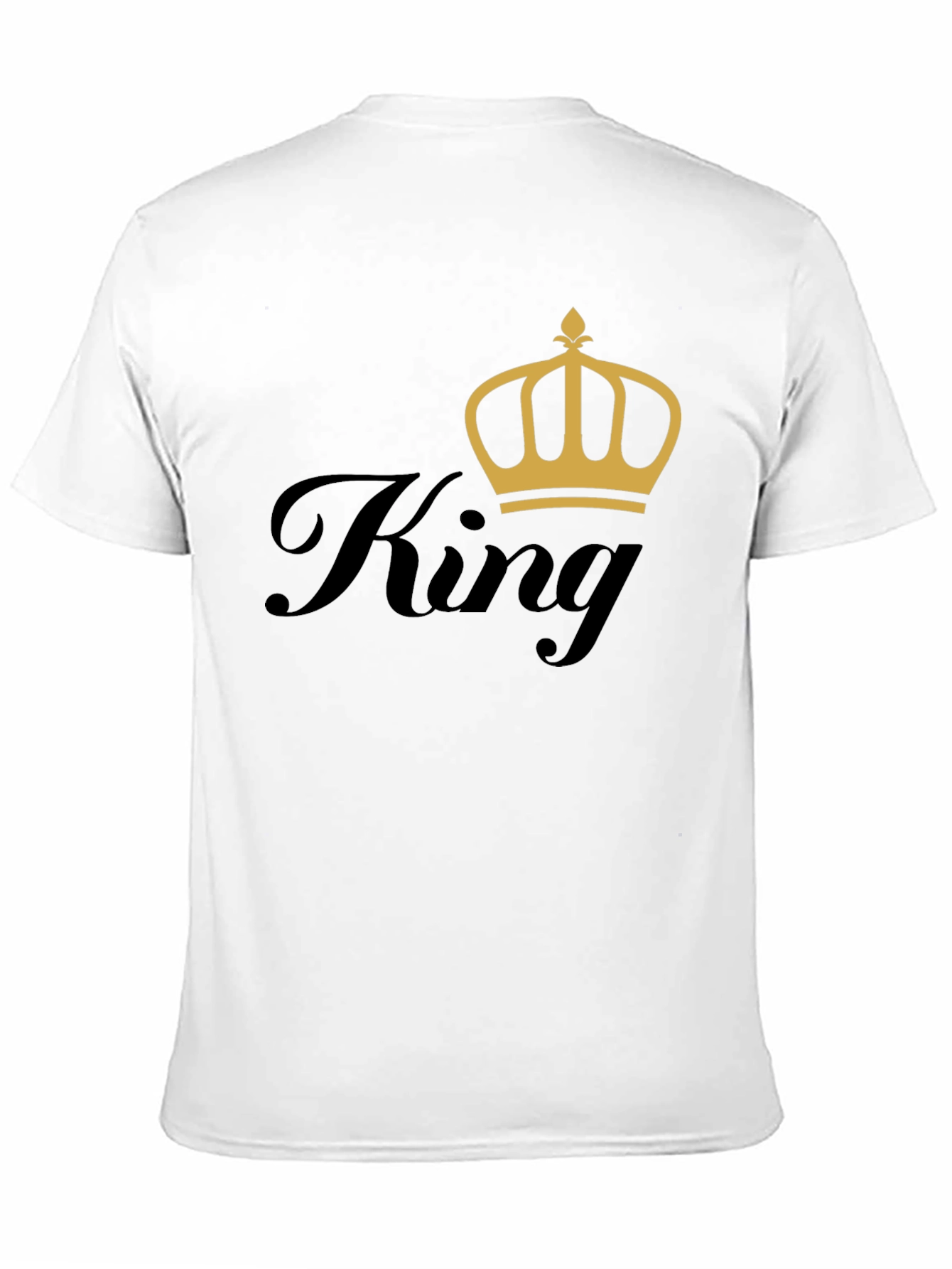 King Crown Graphic Tee - Trendy Mens Black T-Shirt