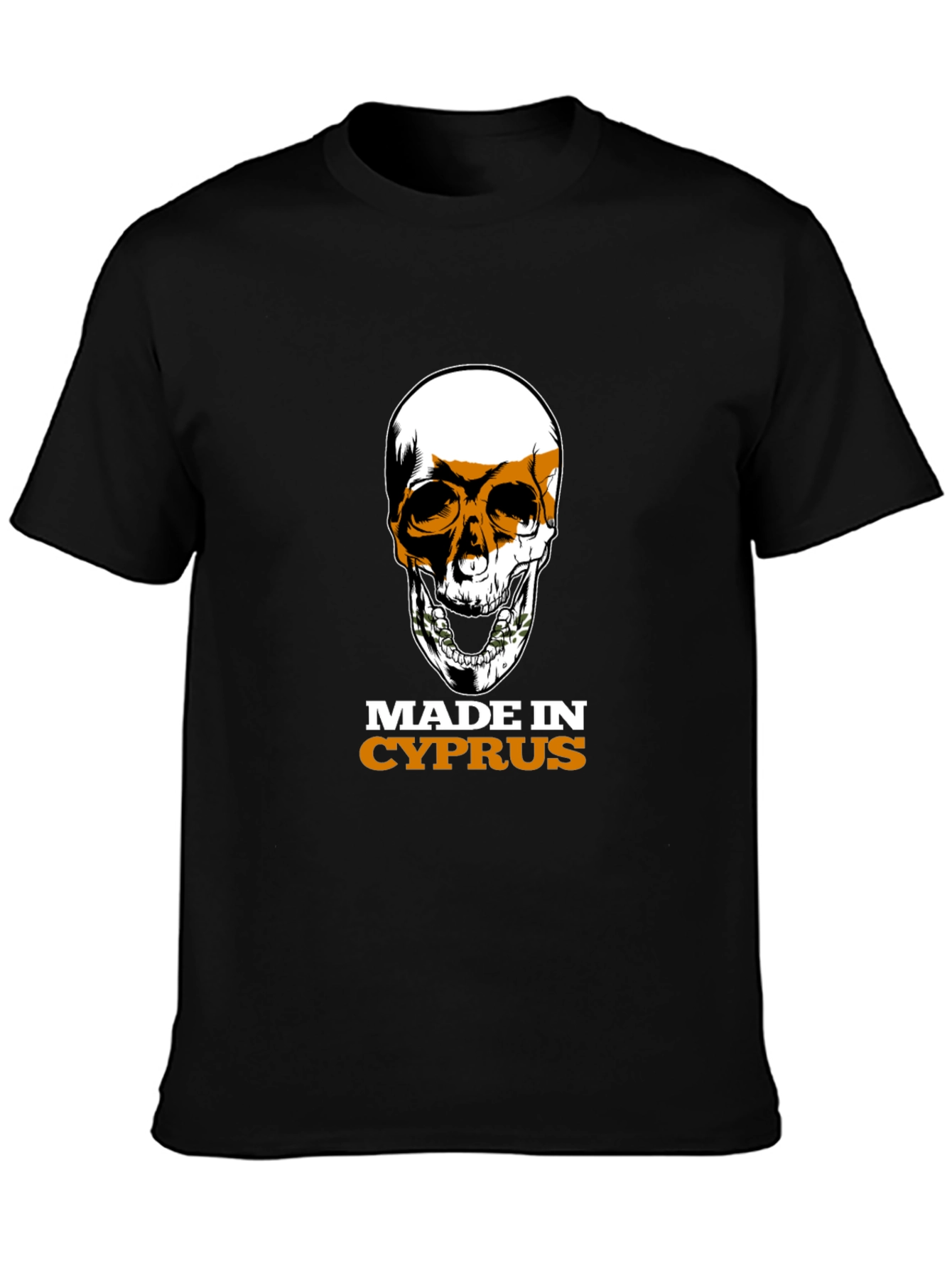 Cyprus Flag Skull T-Shirt - Made in Cyprus