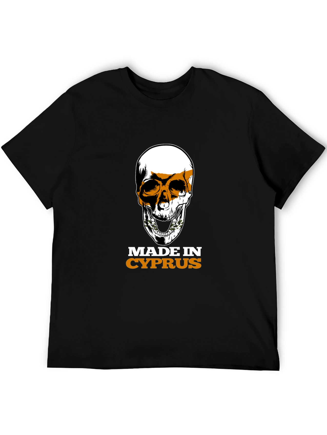 Cyprus Flag Skull T-Shirt - Made in Cyprus