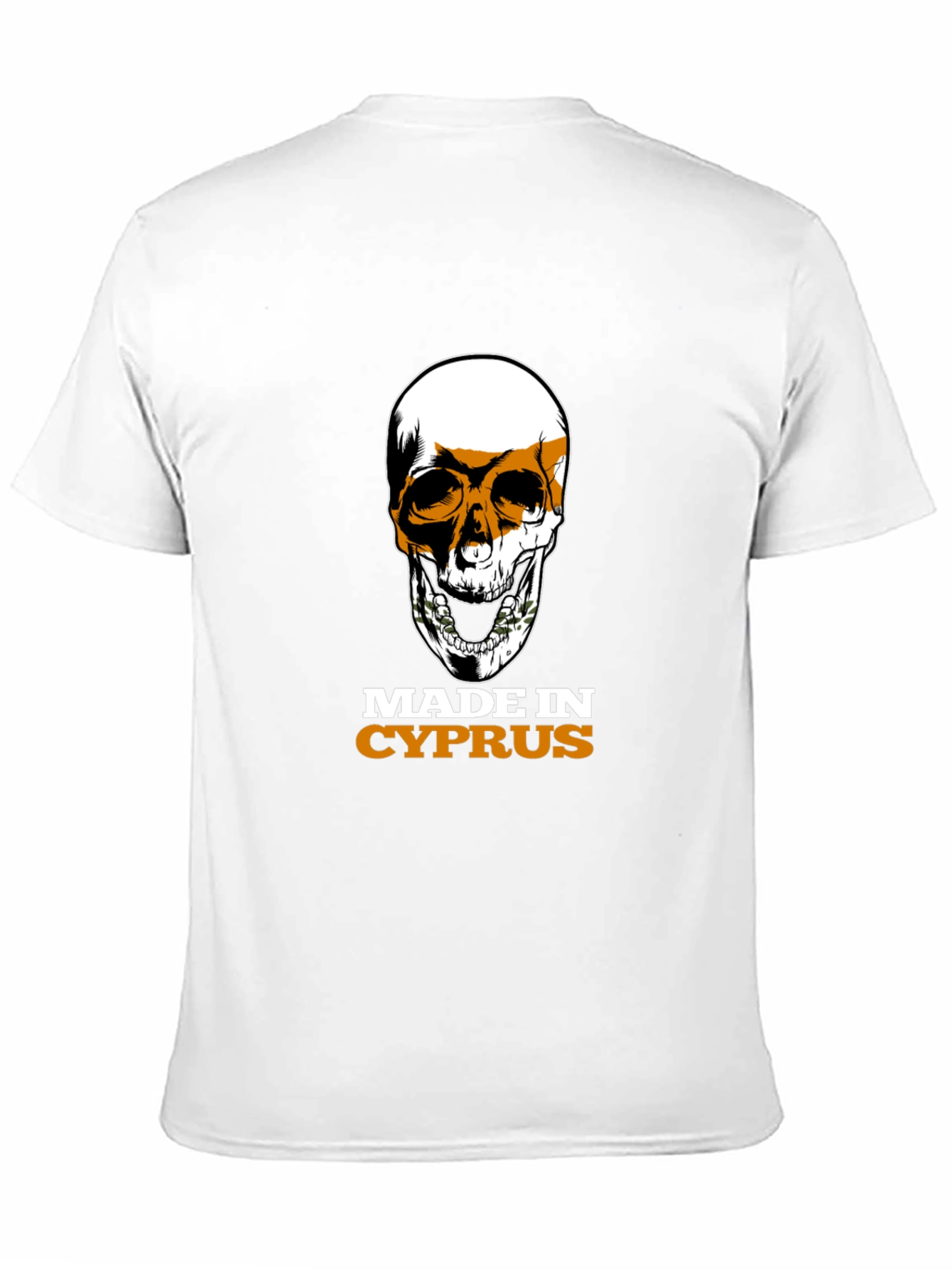Cyprus Flag Skull T-Shirt - Made in Cyprus