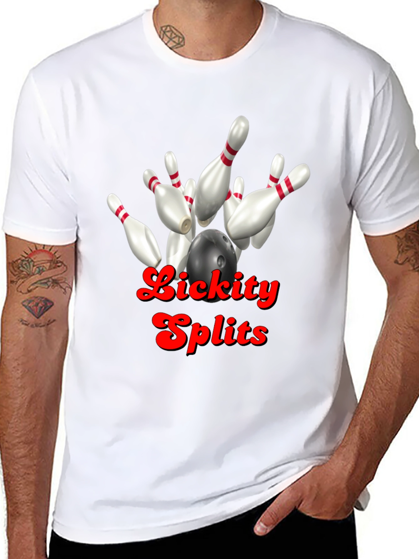 Lickity Splits Bowling Strike T-Shirt