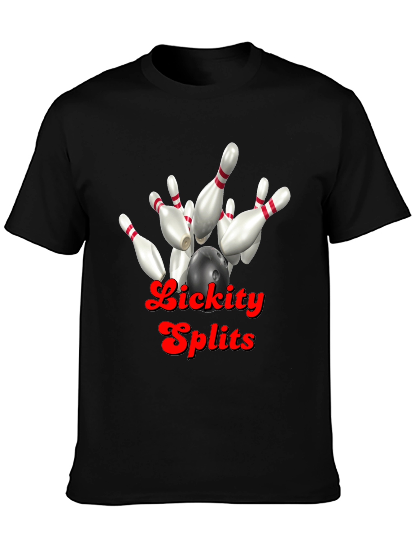 Lickity Splits Bowling Strike T-Shirt