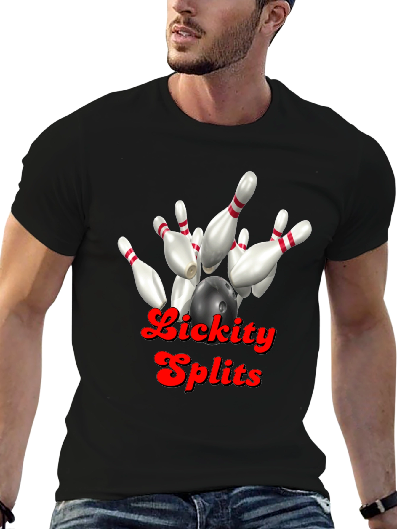 Lickity Splits Bowling Strike T-Shirt